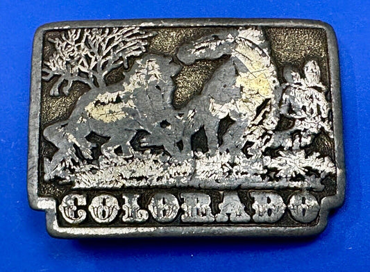 Vintage Great State of Colorado - Adezy belt buckle to restore - project / craft