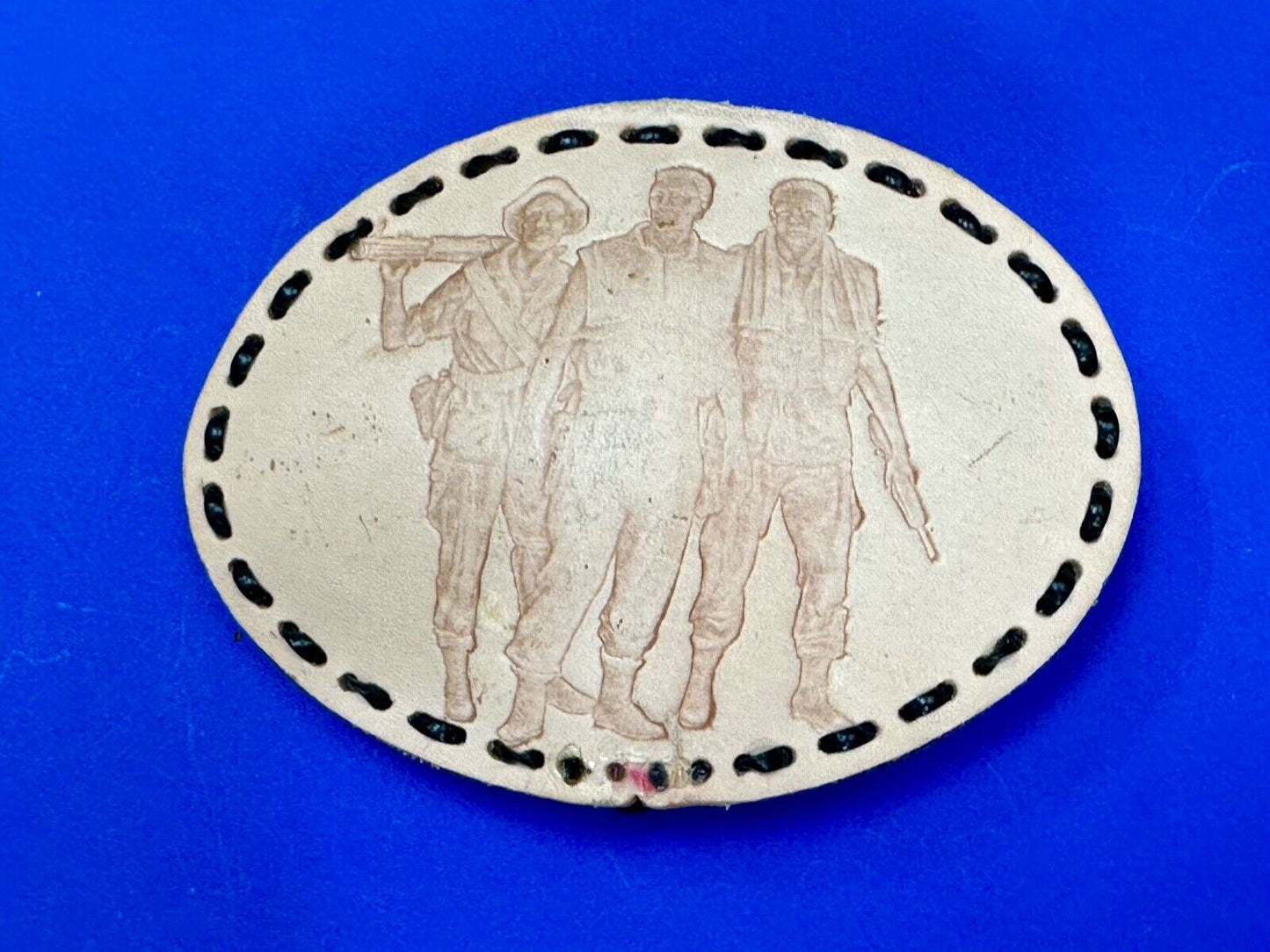 Vietnam Veterans War Memorial Washington DC  large leather Oval Belt Buckle