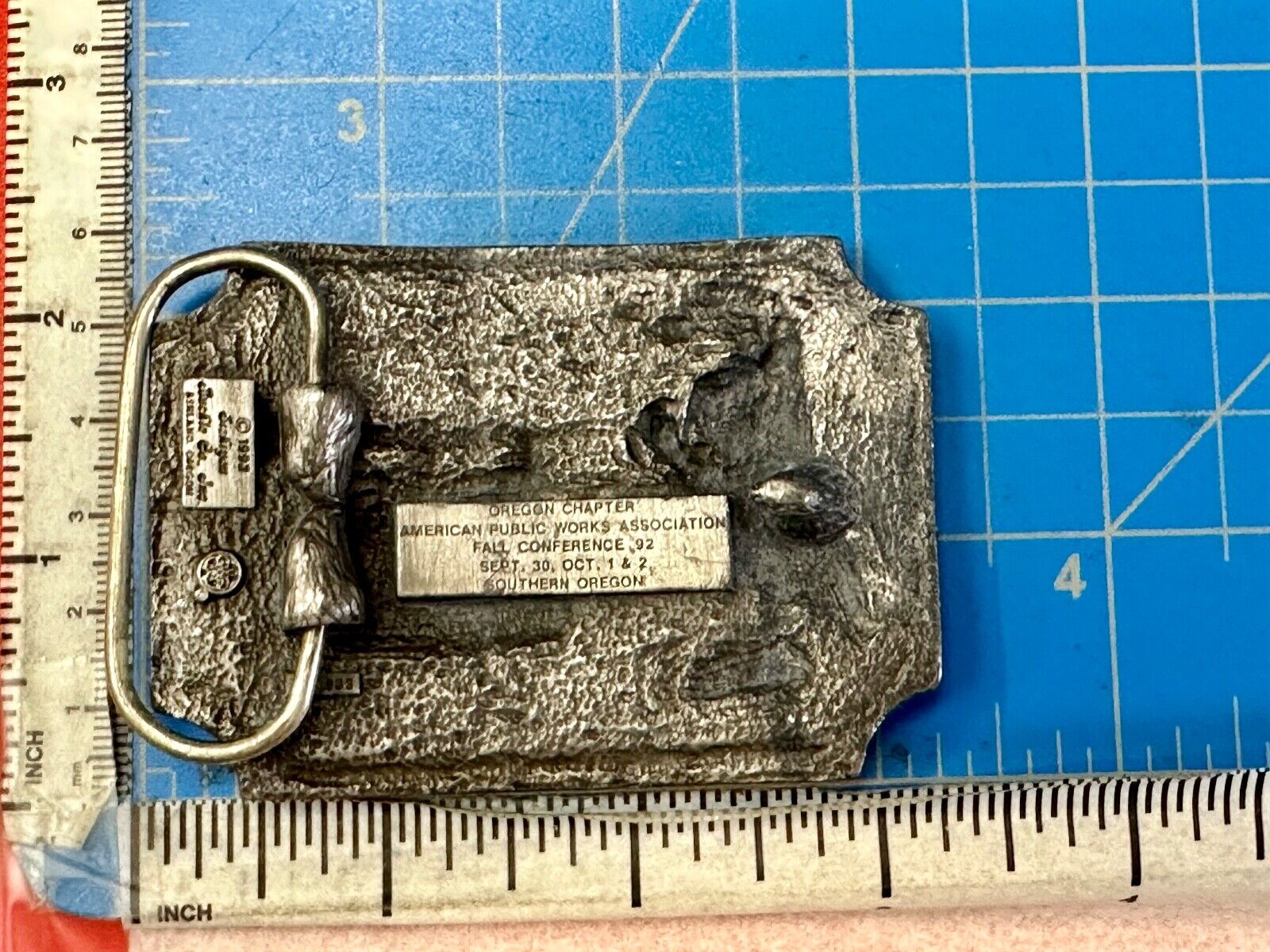 APWA Oregon chapter American Public Works Association Conference belt buckle