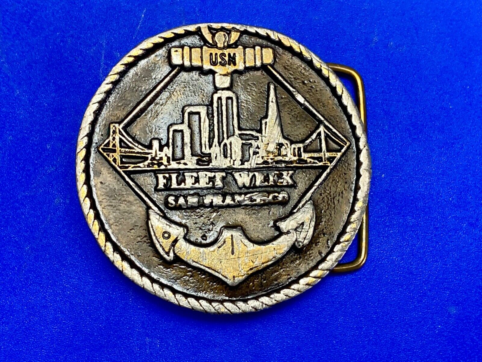 USM Annual Fleet Week, San Fransisco Limited Eden round belt buckle  No 33