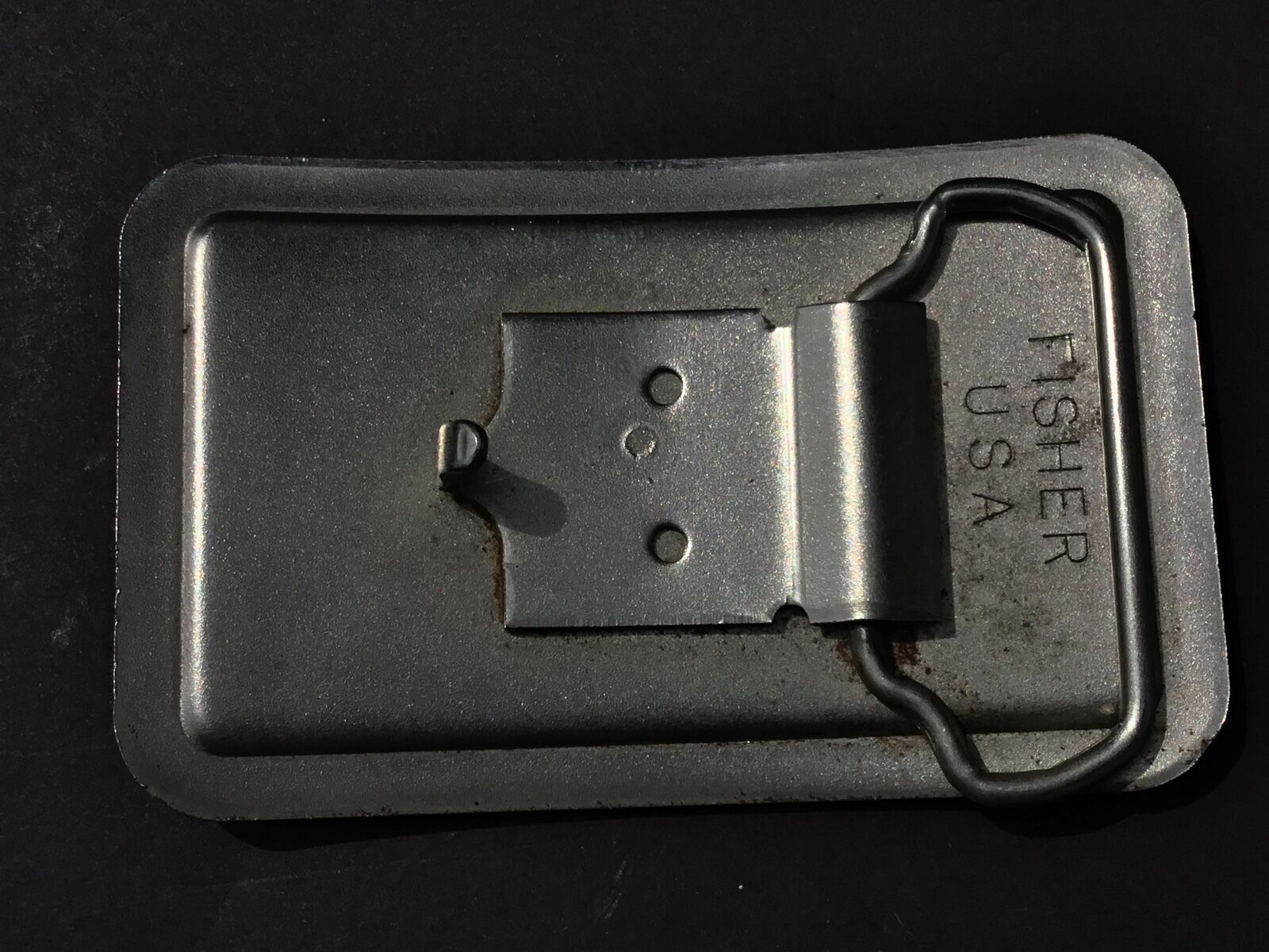 VERY RARE BELT BUCKLE. - Shovels, Craines, dradlines MANDOWOG?    FISHER USA