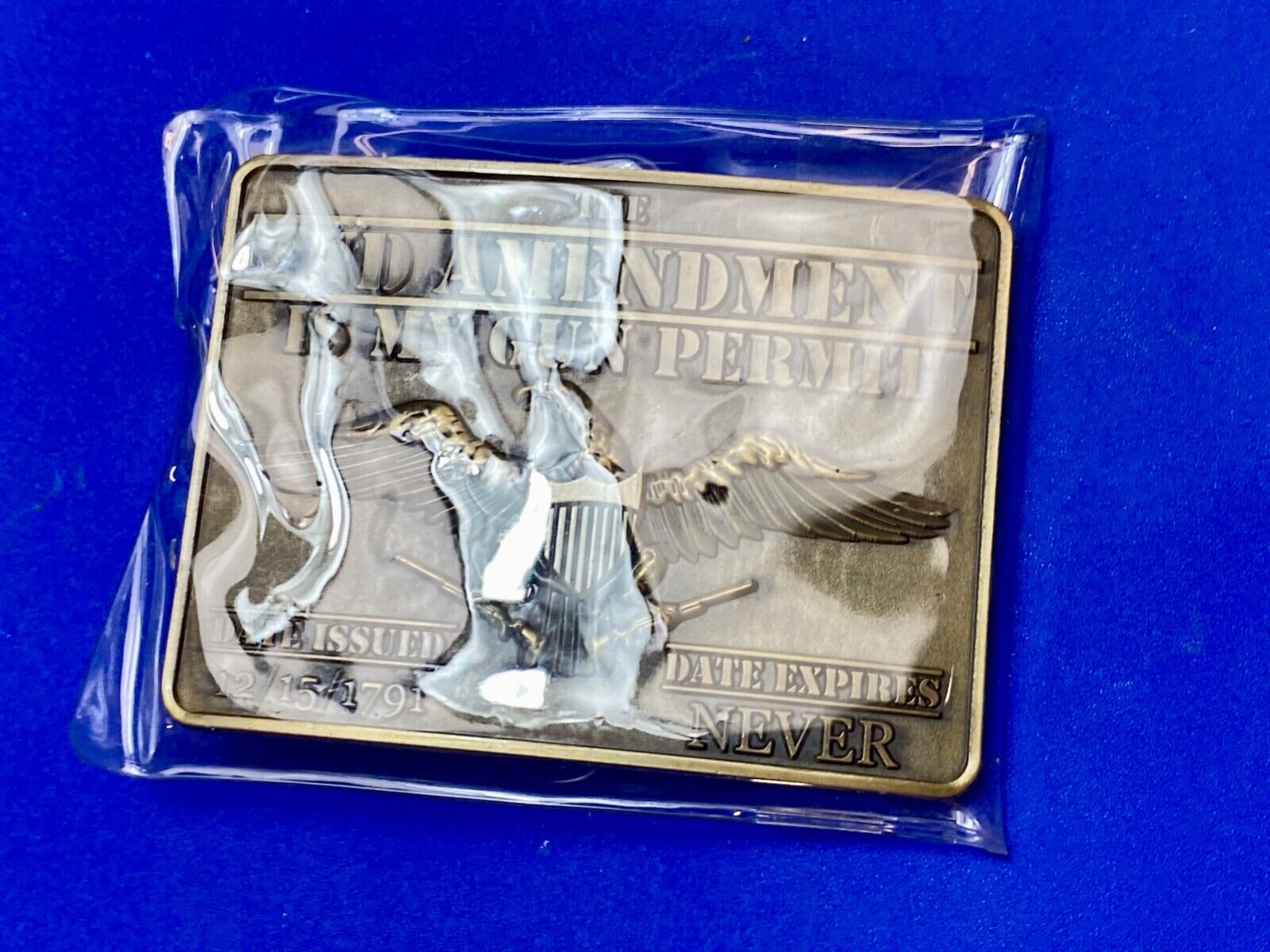 The Second Amendment is my Gun Permit belt buckle