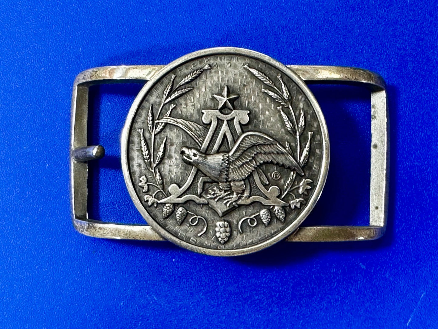 Anheuser Busch Sterling Silver Beer Brewing Co Eagle Belt Buckle 
