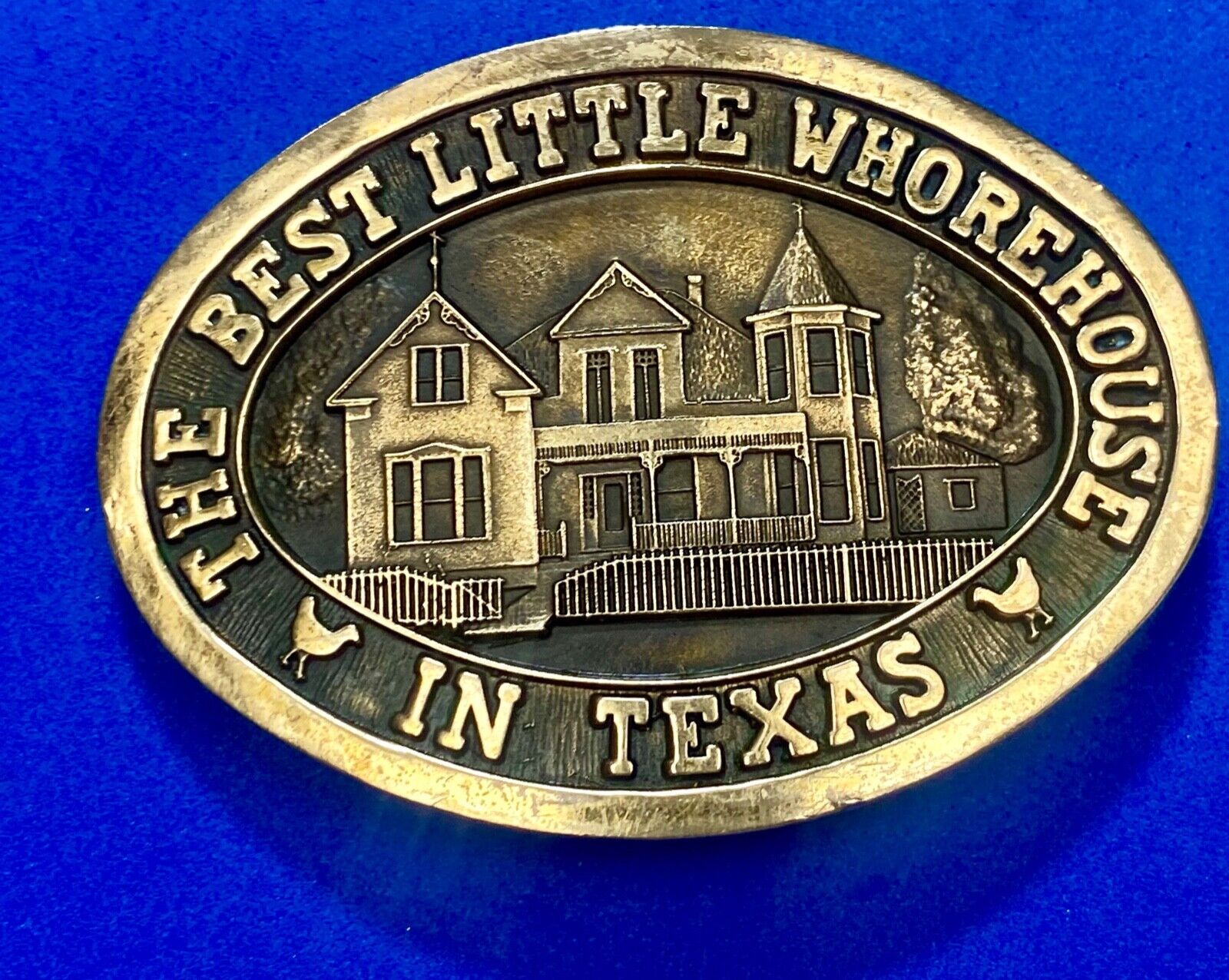 The Best Little Whorehouse in Texas Burt Dolly belt buckle Movie Wrap Crew Gift!