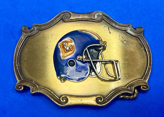 Vintage 1978  Denver Broncos Nfl Sports Football Team Raintree Belt Buckle 