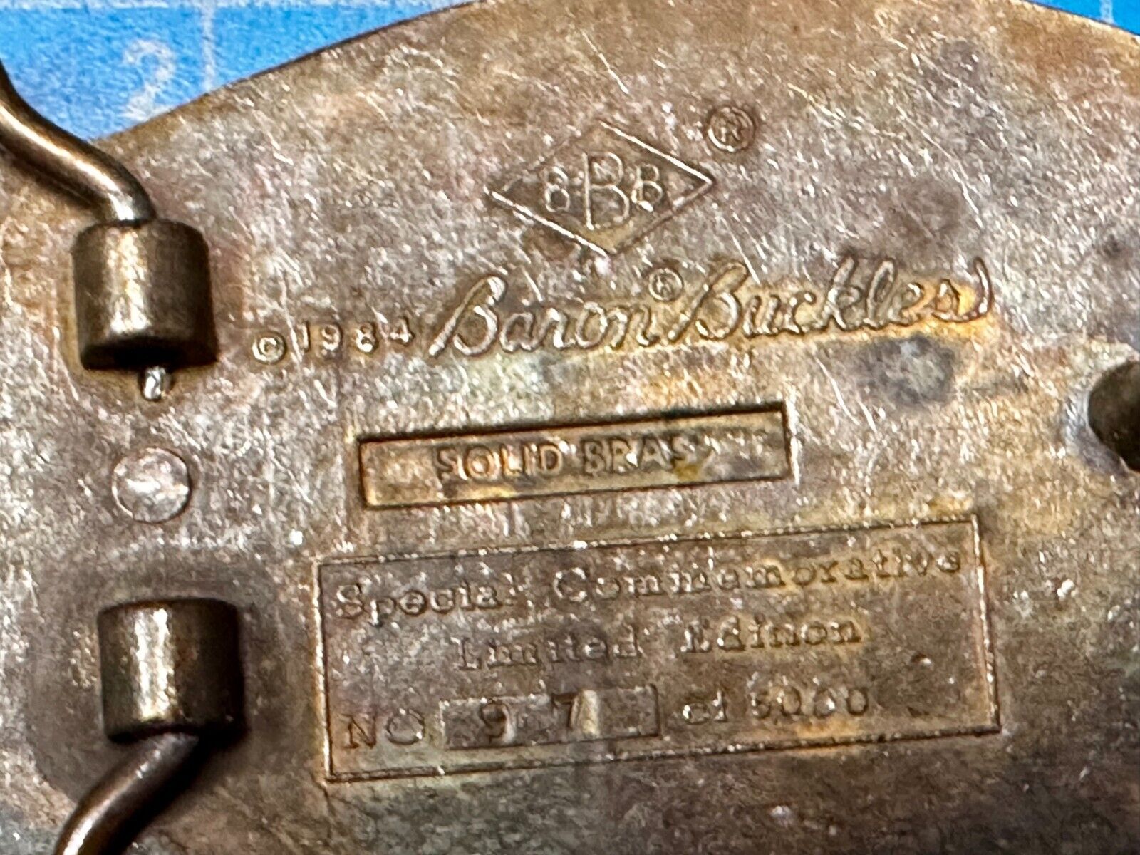 American Aviation Vintage 1984 Solid Brass Commemorative Belt Buckle by Baron