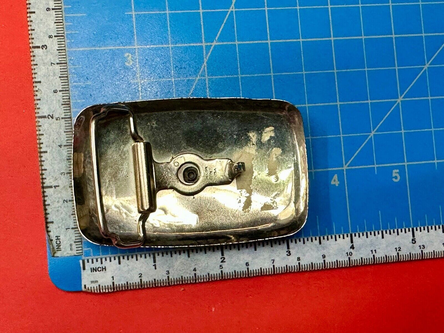 USA made Vintage Cowboy Boots - Western two tone belt buckle