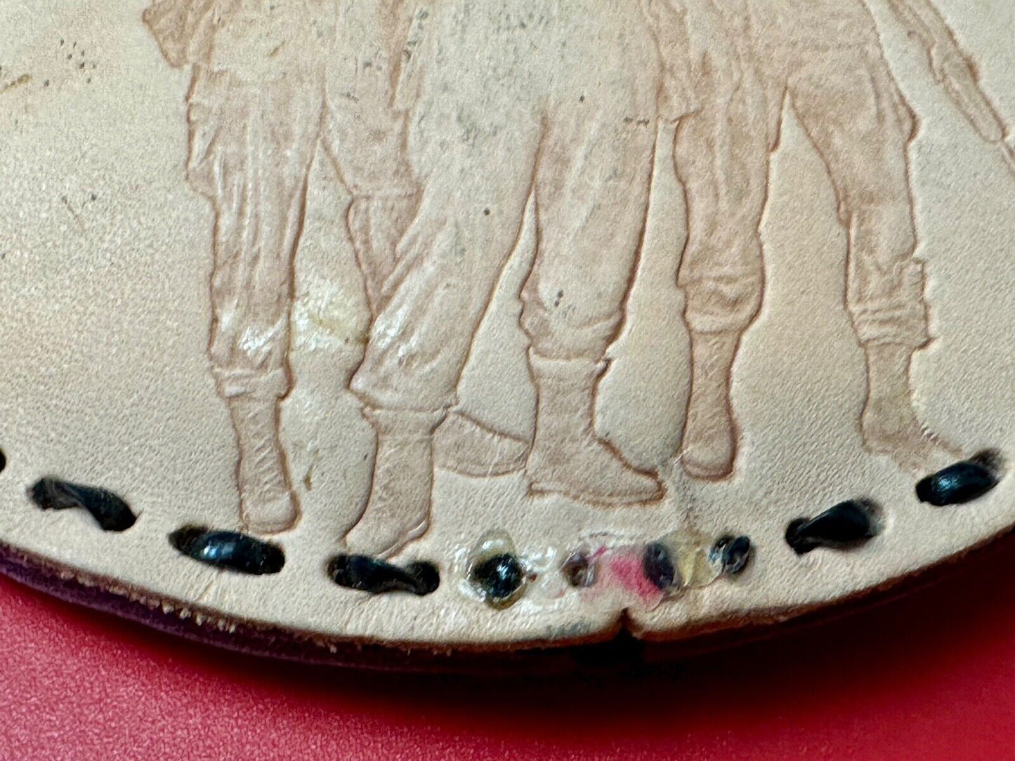 Vietnam Veterans War Memorial Washington DC  large leather Oval Belt Buckle