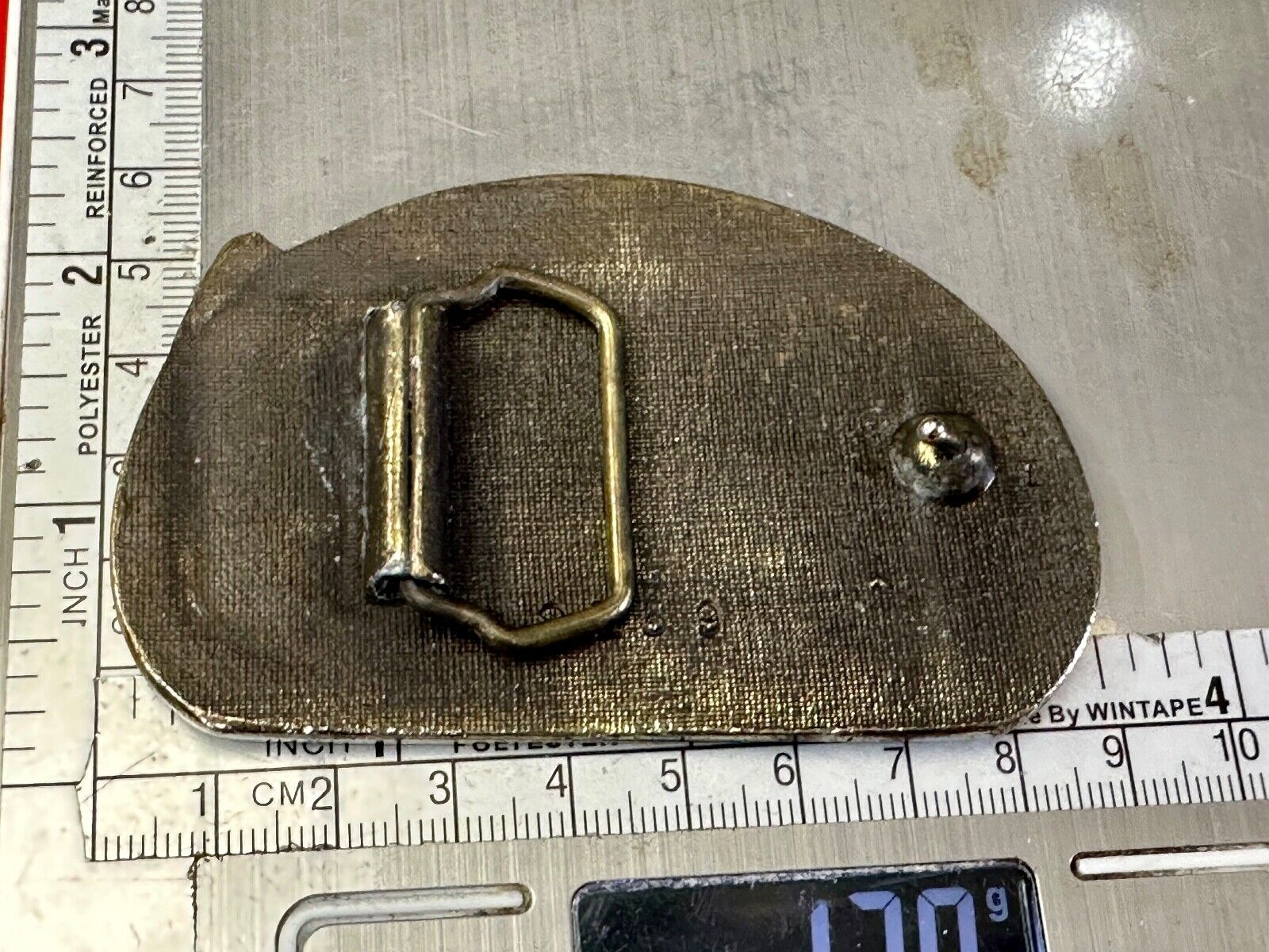 American Farm's, The Backbone of America - Patriotic Farm Theme Vtg. belt buckle