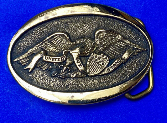 American Eagle Vintage 1976 Heritage Mint LTD United We Stand belt buckle