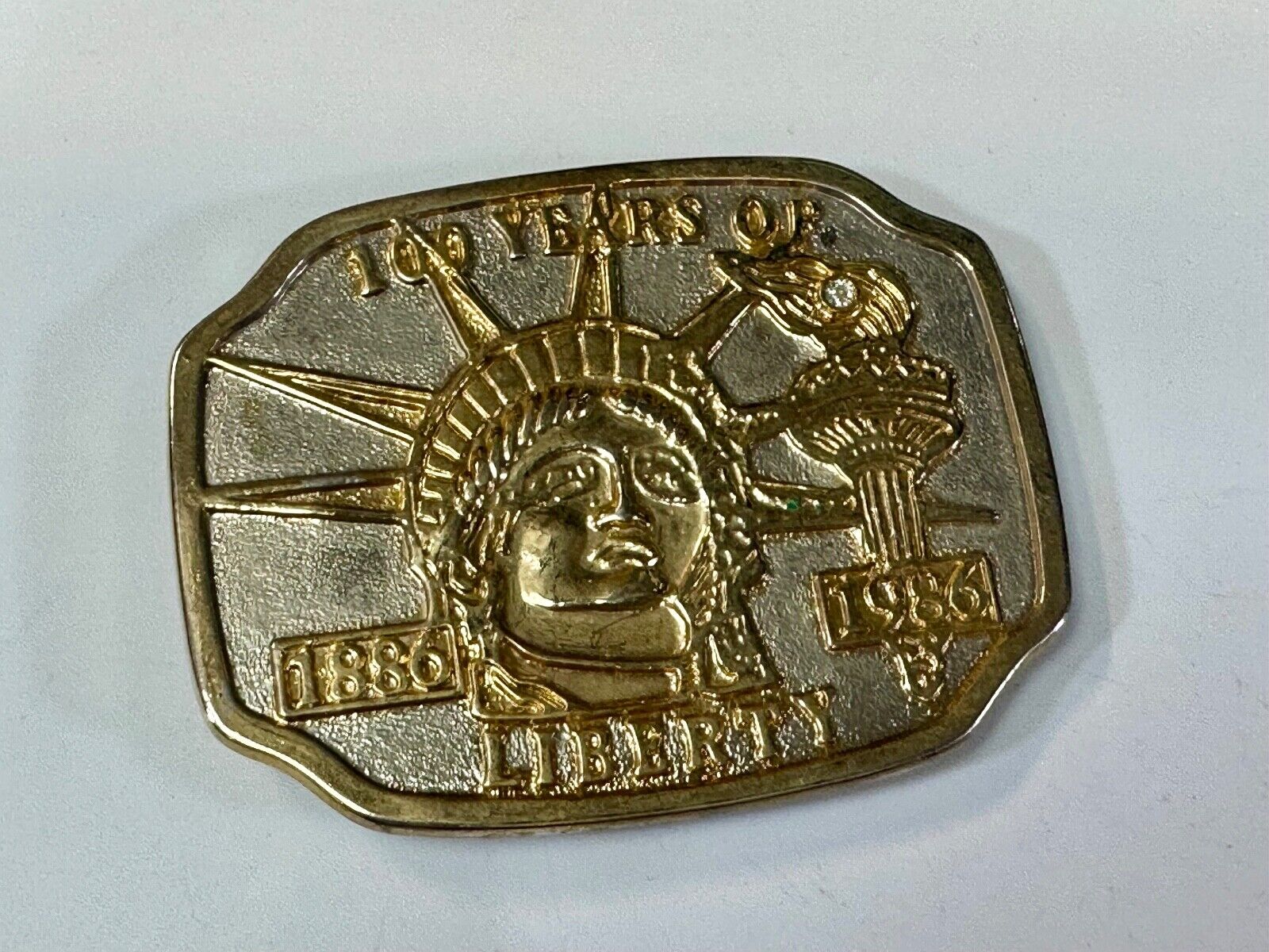 100 years of The Statue of Liberty New York City Commemorative  belt buckle