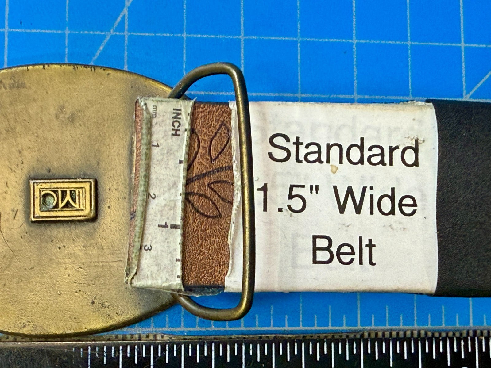 TRW Automotive Parts Advertising Promo Vintage Indiana Metal Craft Belt Buckle