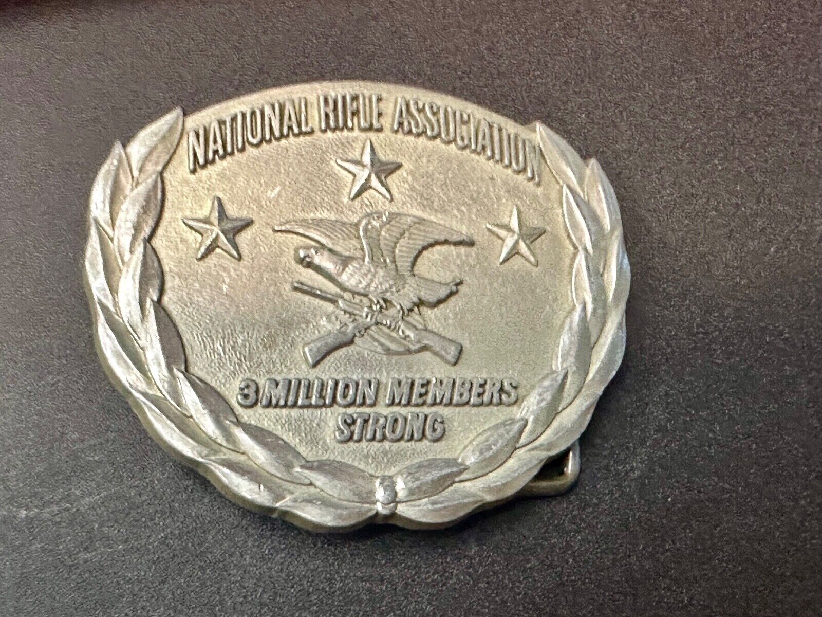 3 Million Members Strong  National Rifle Assn NRA  Membership belt buckle