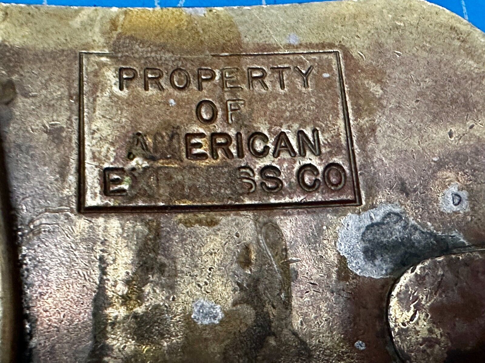 American Express Co Wells Butterfield Vintage Tiffany Rare Stone Belt Buckle