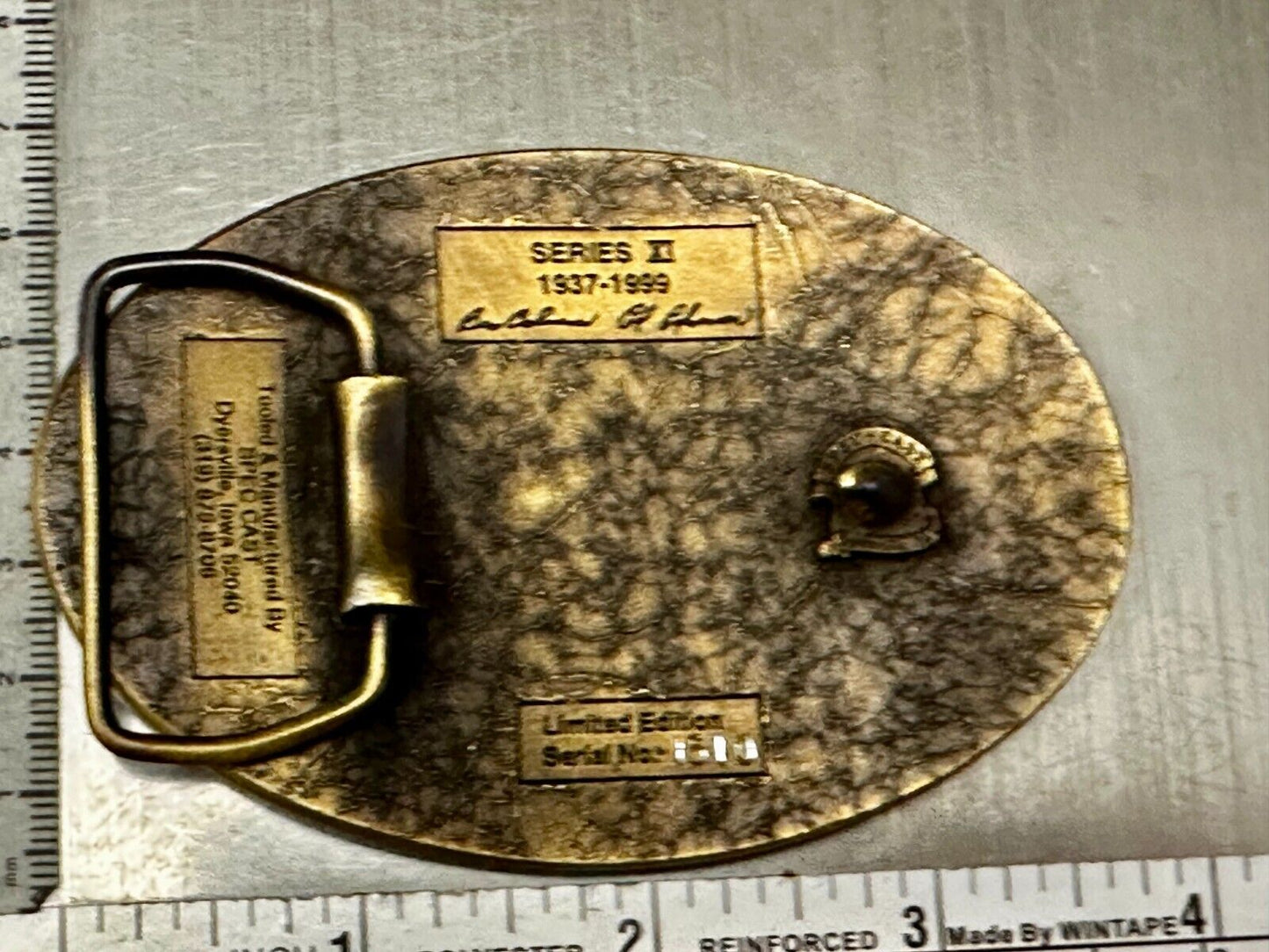 63 years TISCO Tractor Implement Supply company Vintage Belt Buckle by Speccast