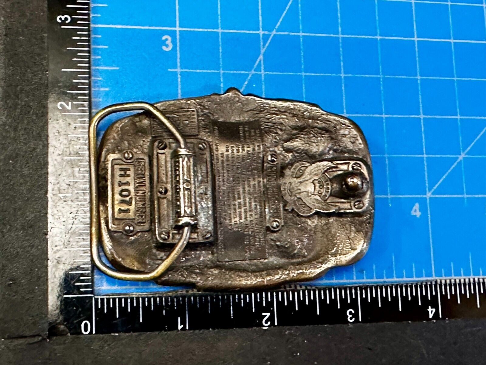 US Army Fire Power The Great American Buckle company Vintage Tank Helicopter