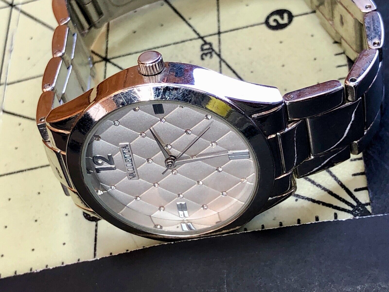 Valletta Modern Silver Tone Women's Dress Watch - Fresh Battery 