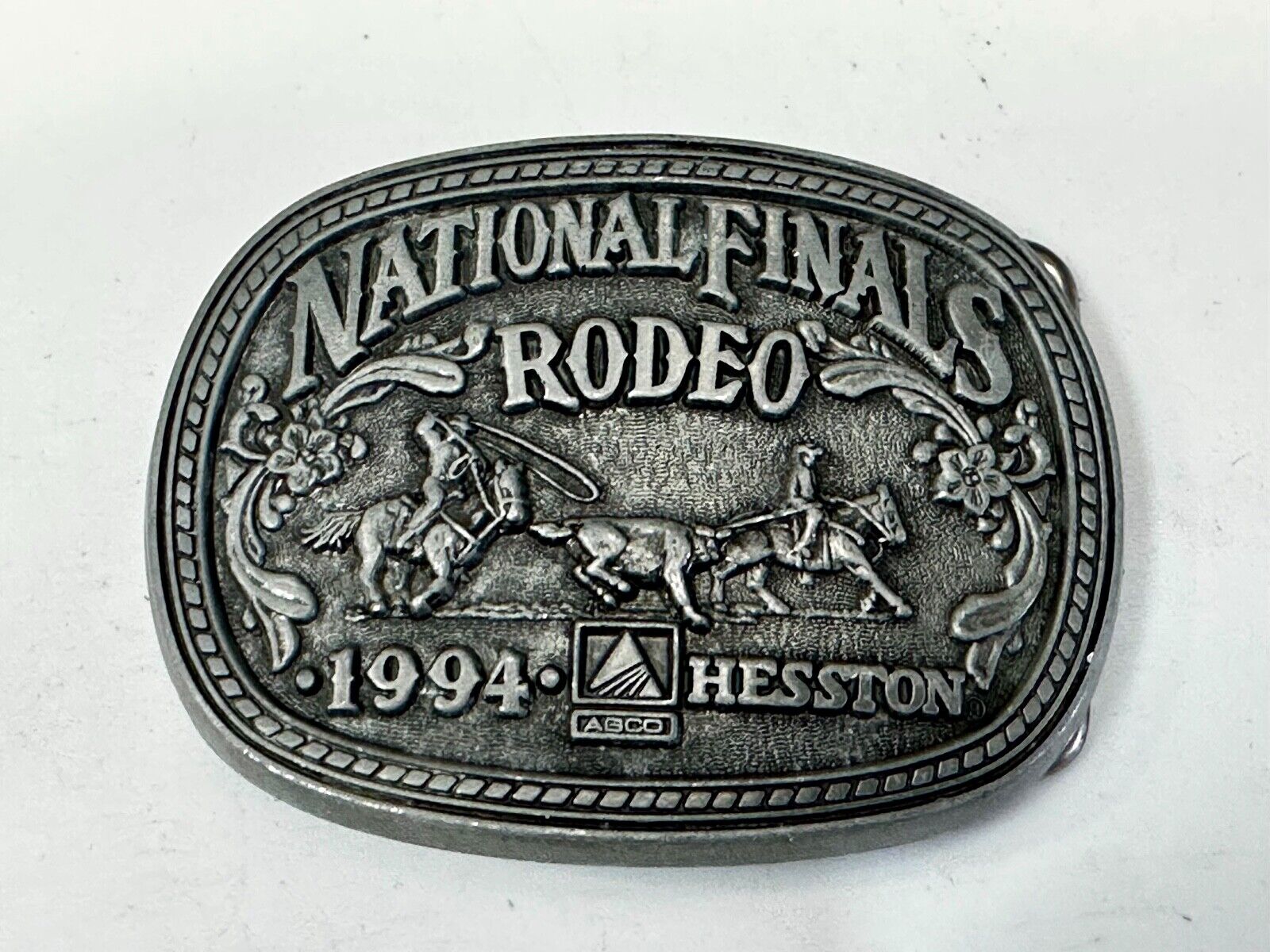 1994 NFR National Finals Rodeo  NOS Youth Size Hesston Commemorative Belt Buckle