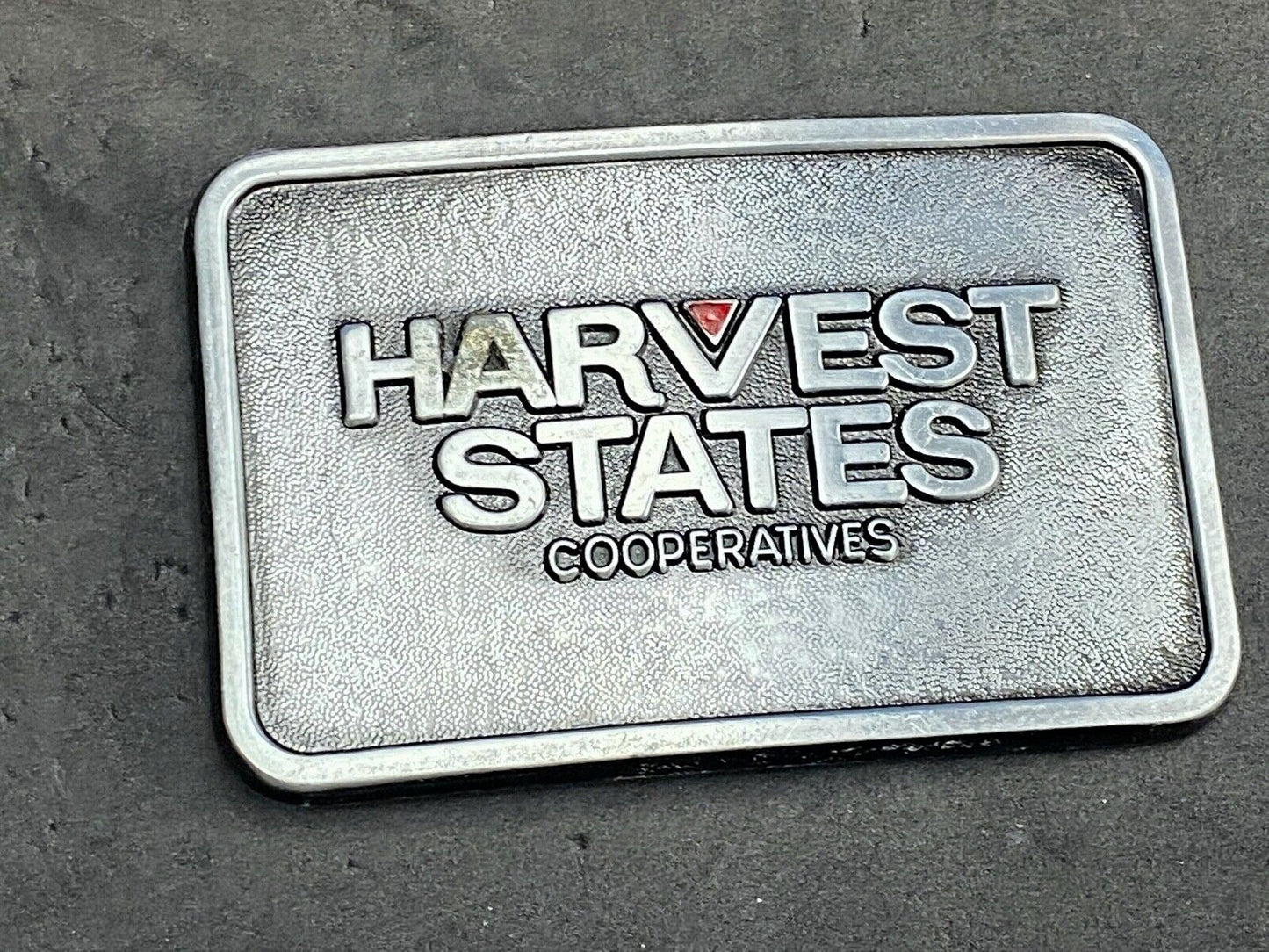 Vintage Harvest States Cooperatives Farming Community belt buckle 