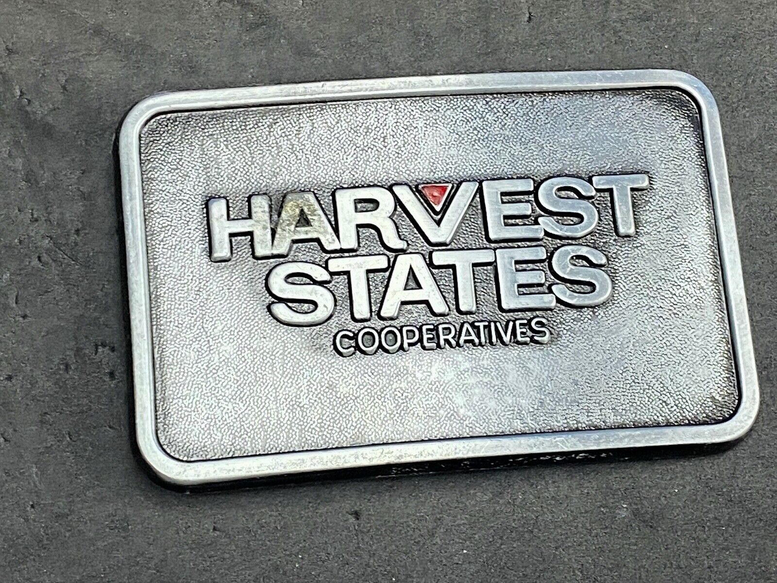 Vintage Harvest States Cooperatives Farming Community belt buckle 