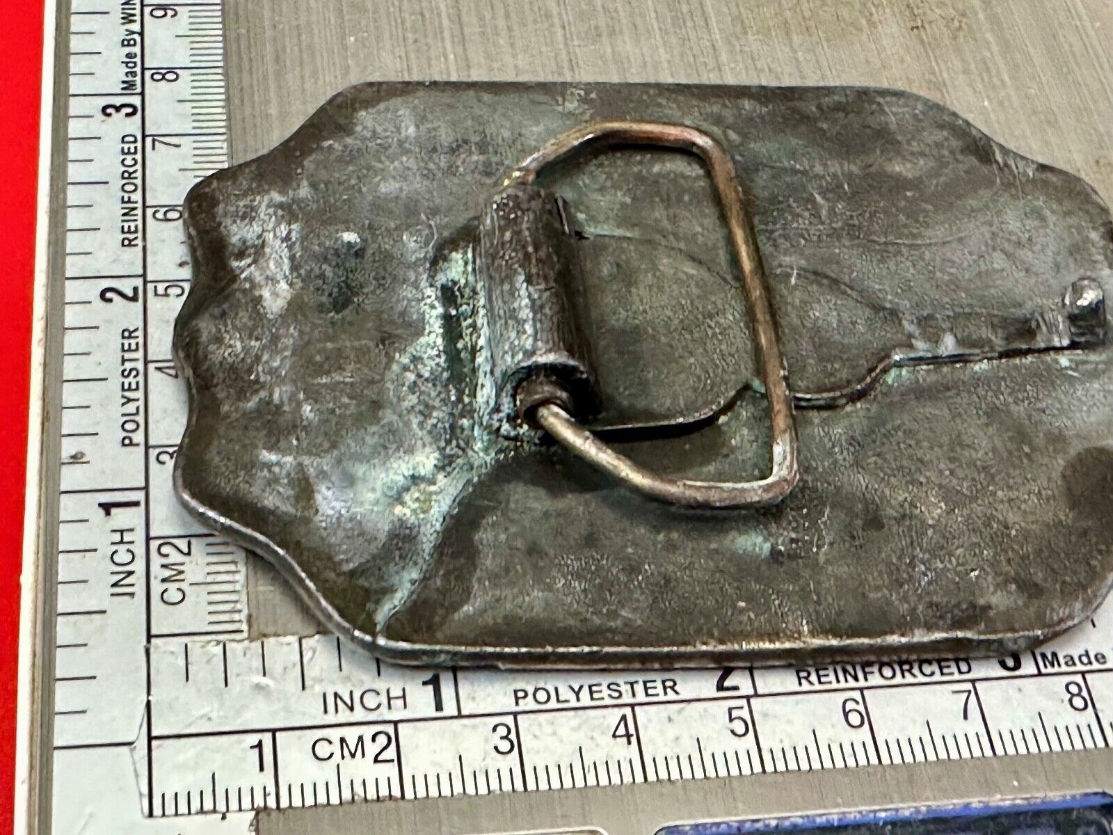 America's Heroes Fire Dept Boston Brass Tone Belt Buckle Horse Wagon