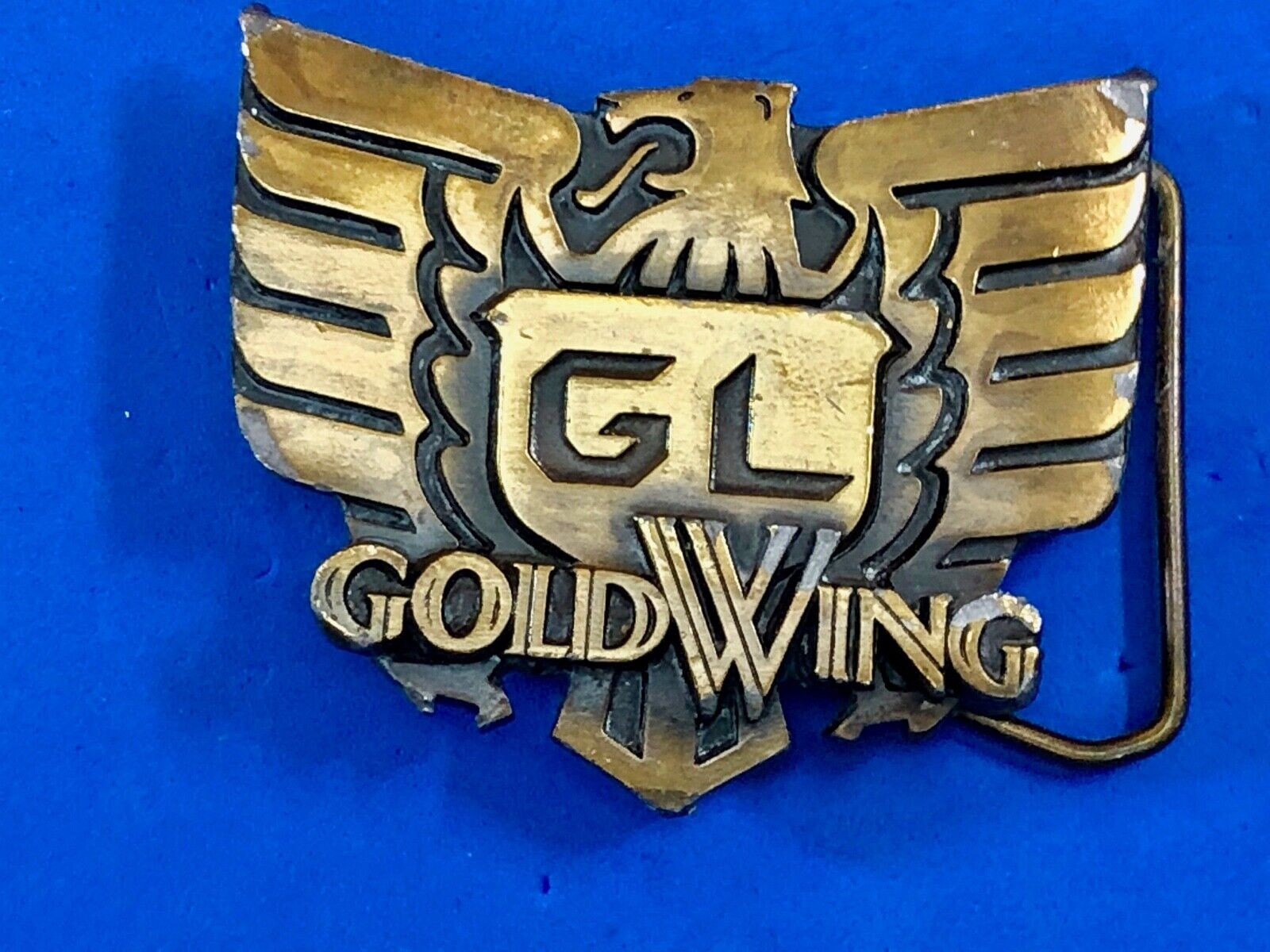 1987 Brookfield Collectors guild - Honda Gold Wing GW motorcycle belt buckle 