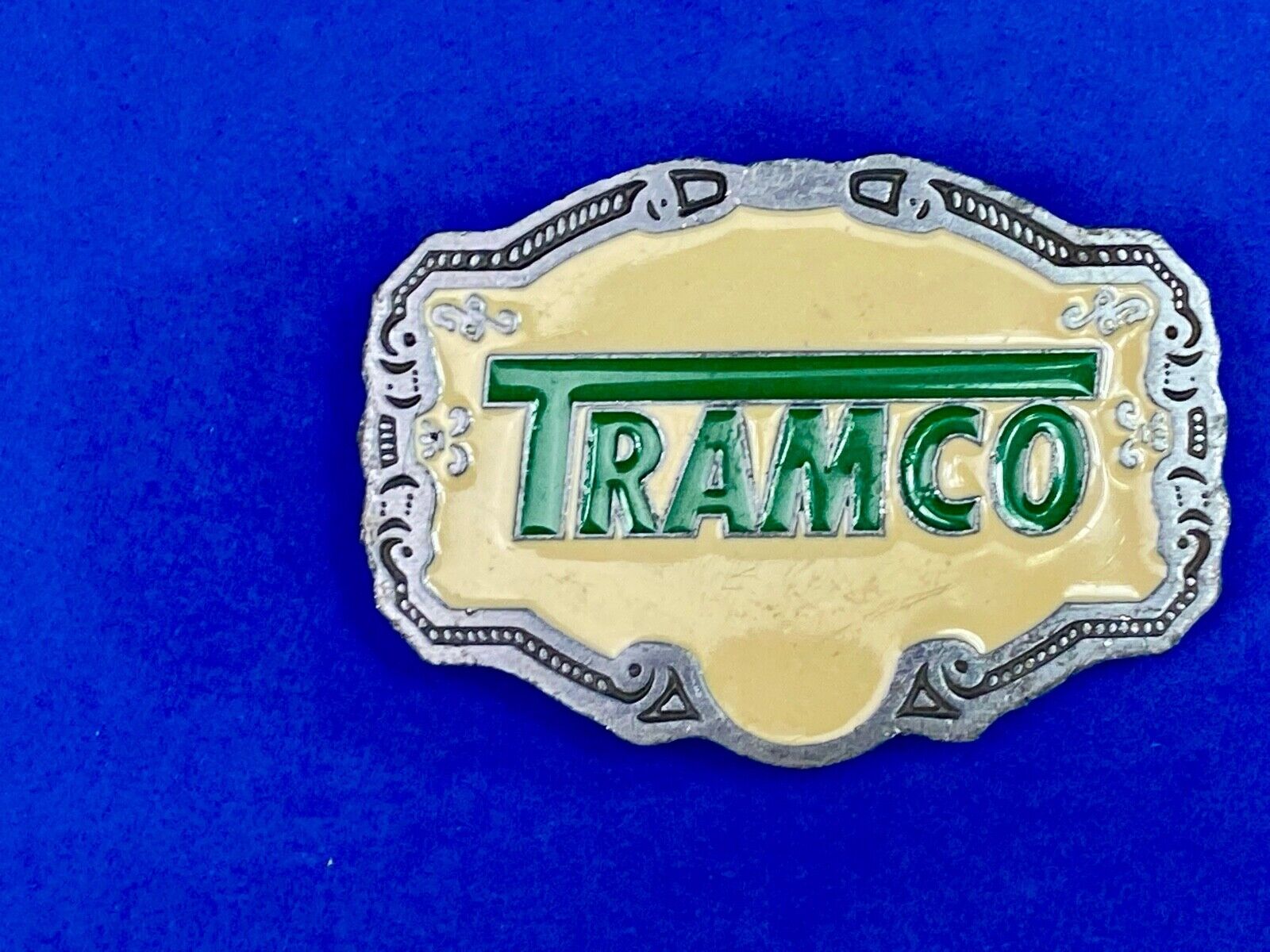 Tramco Company Western Enameled Heavy Equipment Company Kansas Belt Buckle 