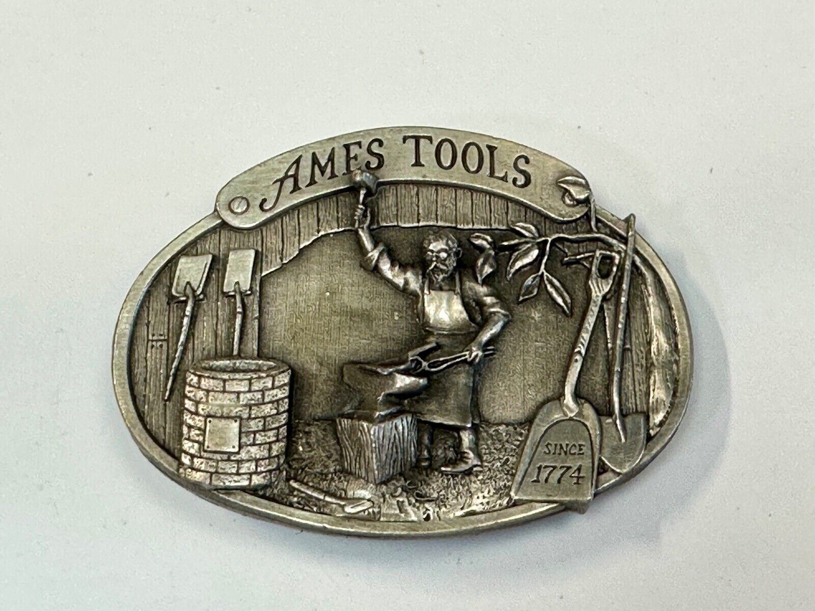 Ames Tools Co America's oldest! since 1774 Vintage 1981 belt buckle