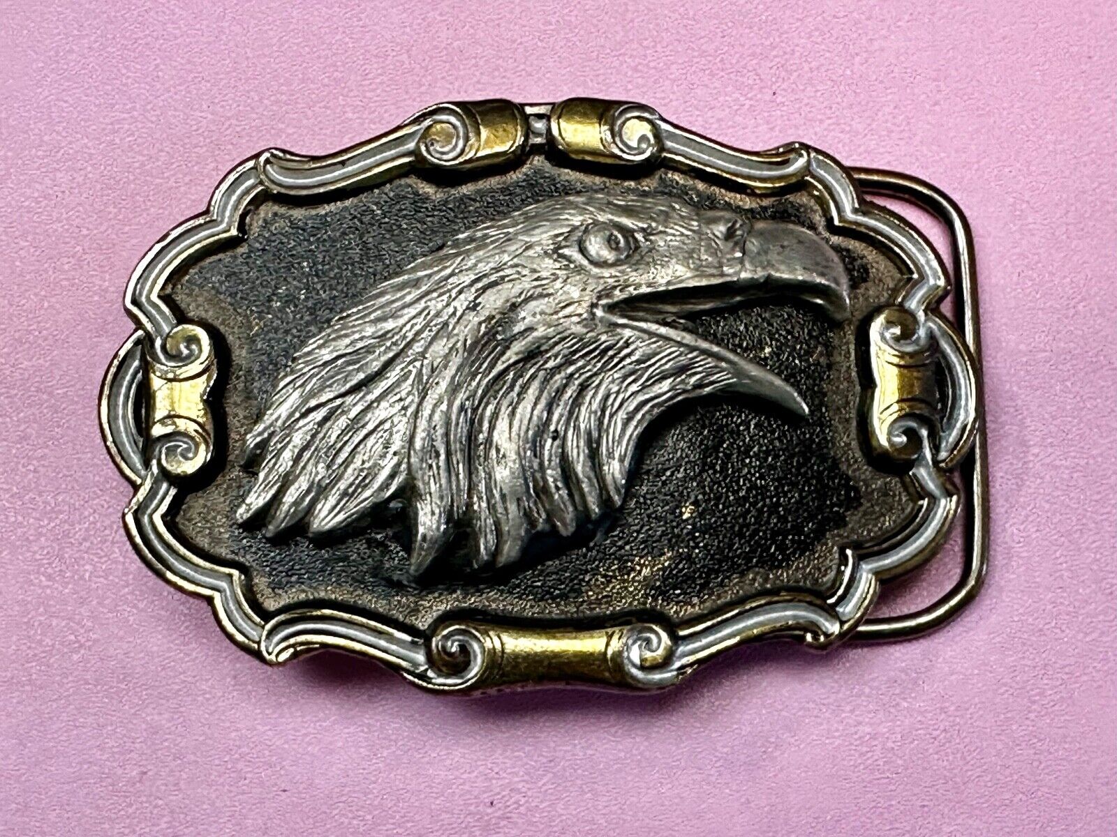 American Bald Eagle Head Belt Buckle by The Great American Buckle Co