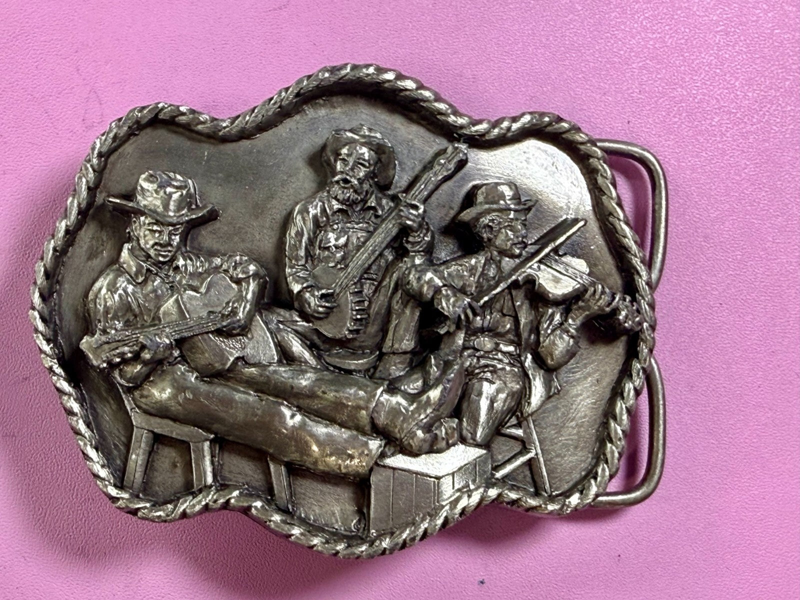 American Country Bluegrass Music Commemorate Vintage 1983 Siskiyou Belt Buckle