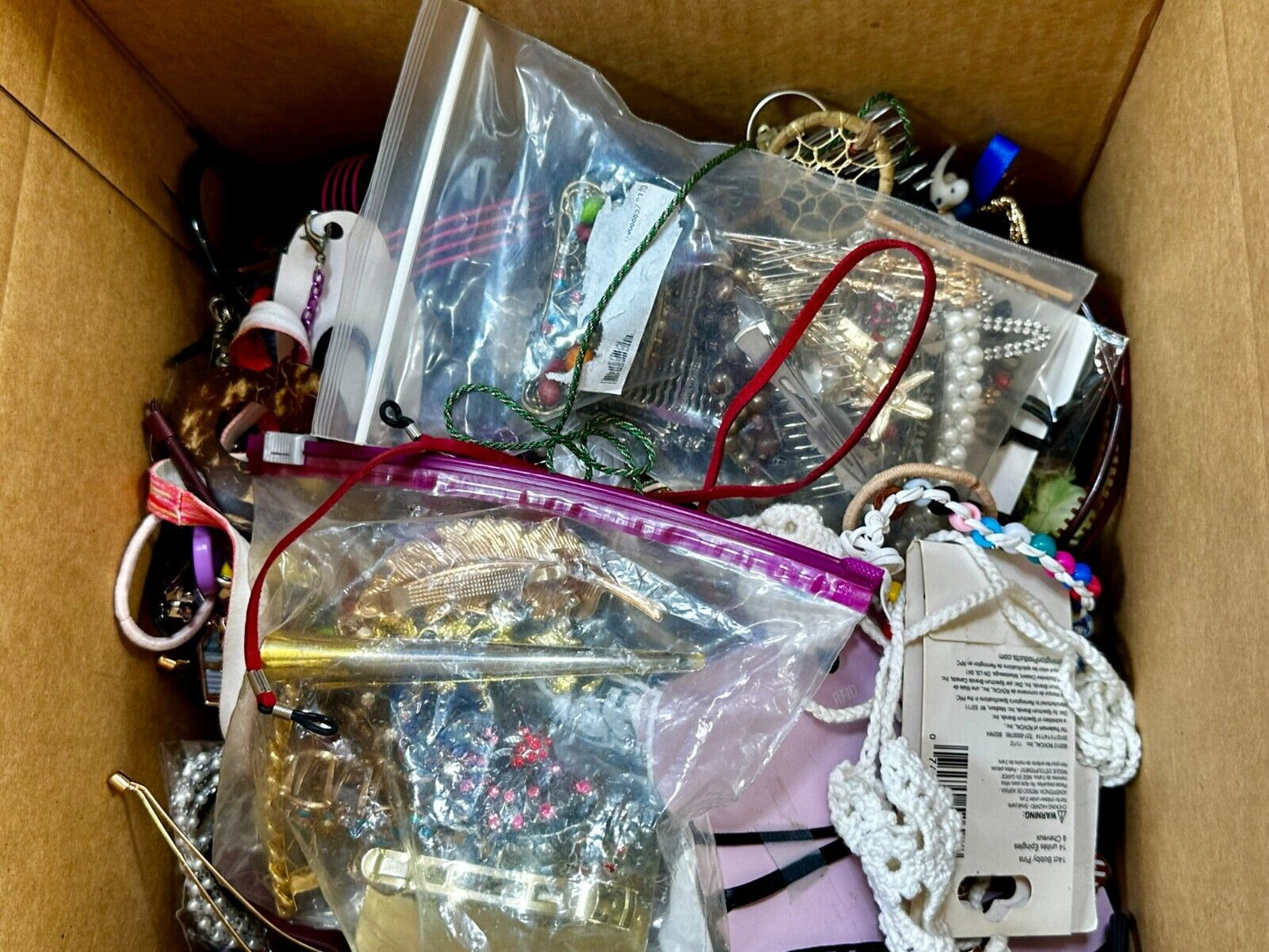 Almost 13 pounds of Hair Accessories -  Resale Bulk Lot, Junk Drawer Grab Bag