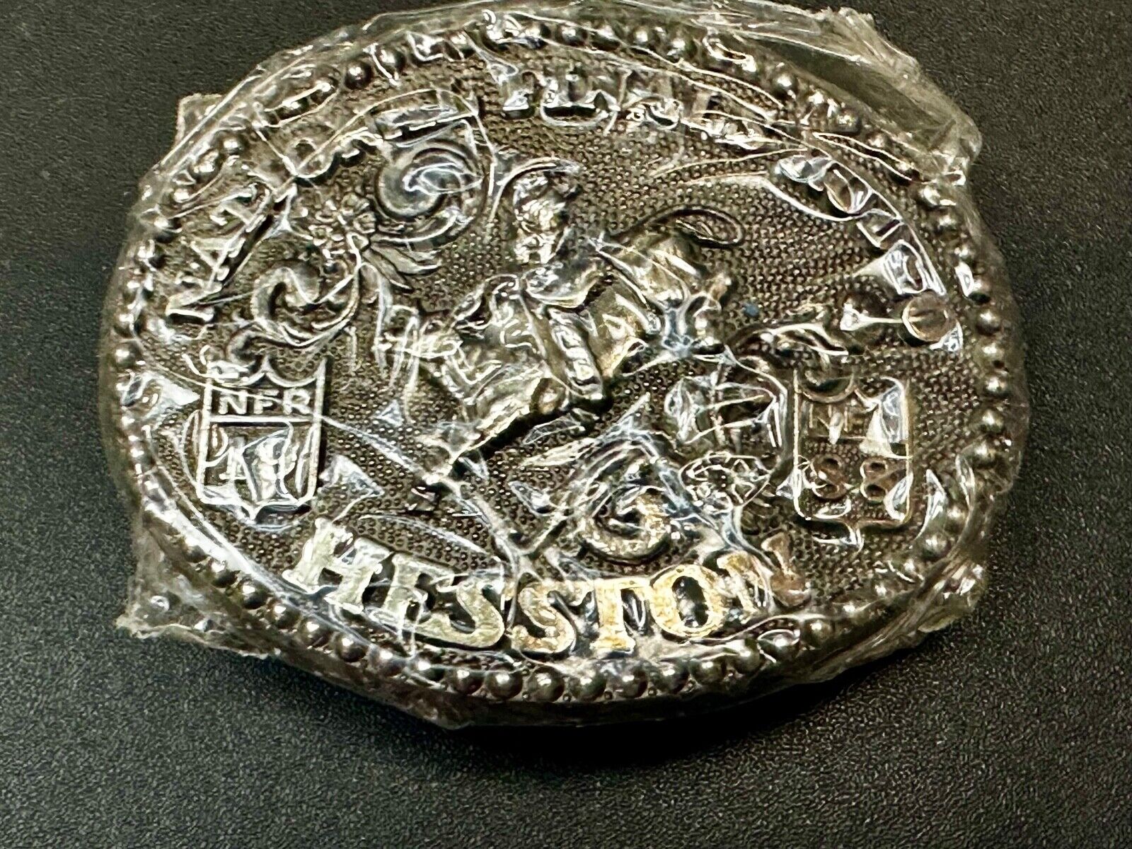 1988 NOS Youth Size NFR National Finals Rodeo Cowboy Collectors Kids Belt Buckle