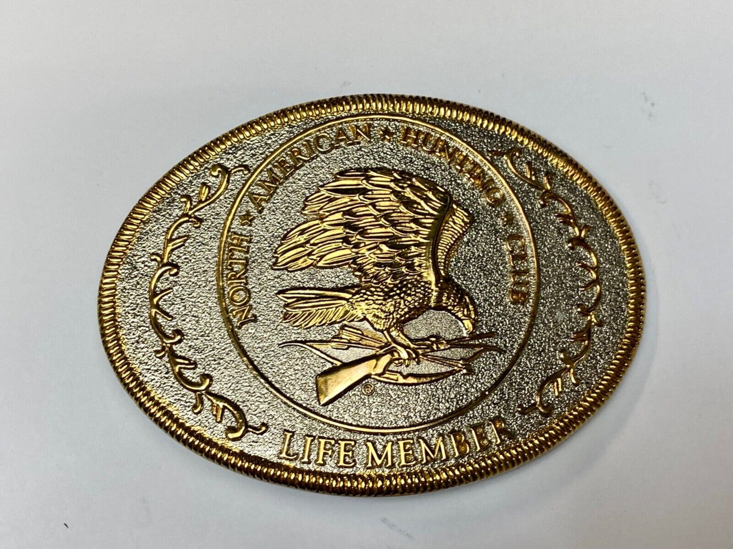 Vintage  North American Hunting Club Belt Buckle, Collectible Sporting, NAHC