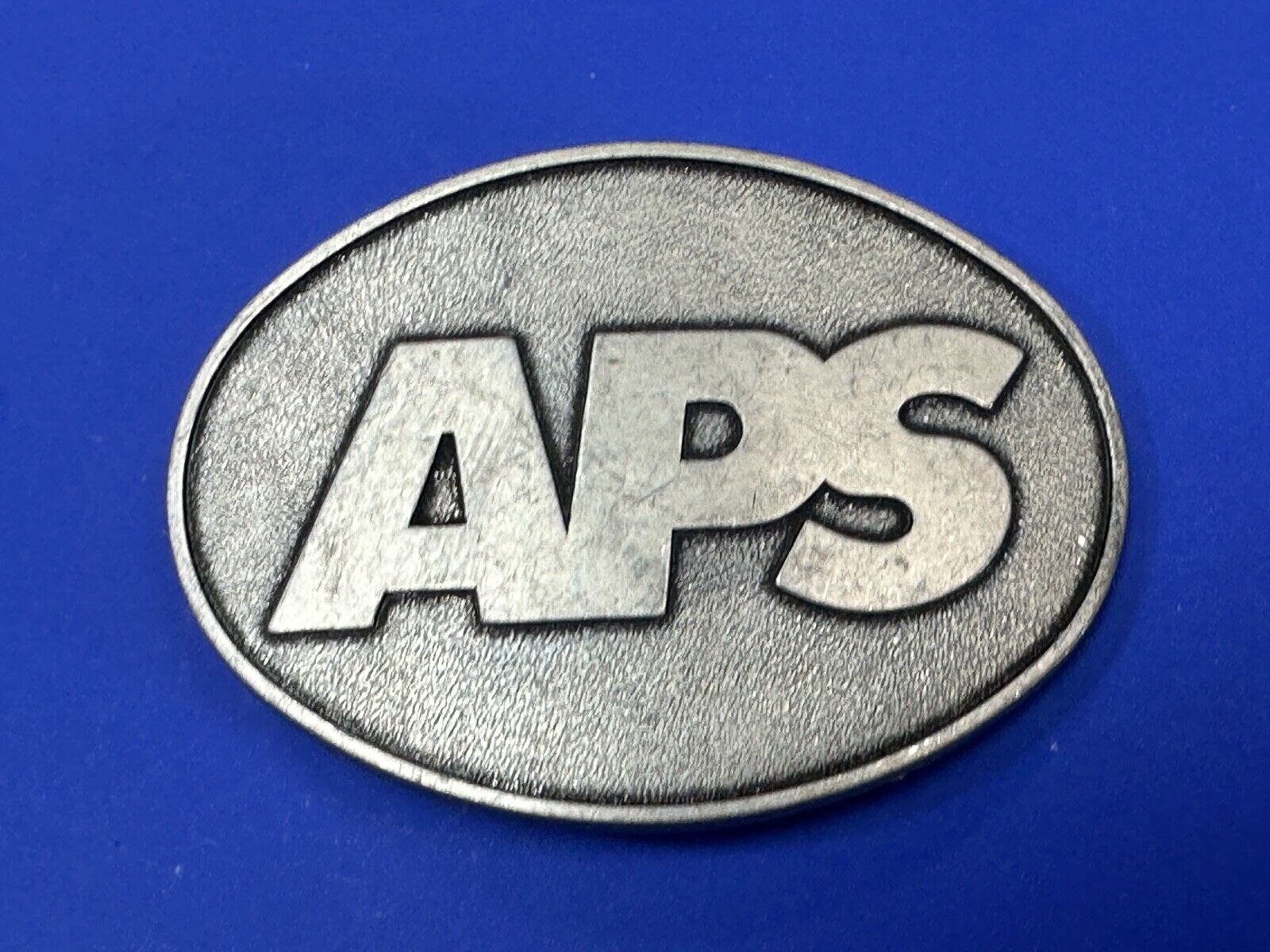 APS metal oval belt buckle  - unknown to me!