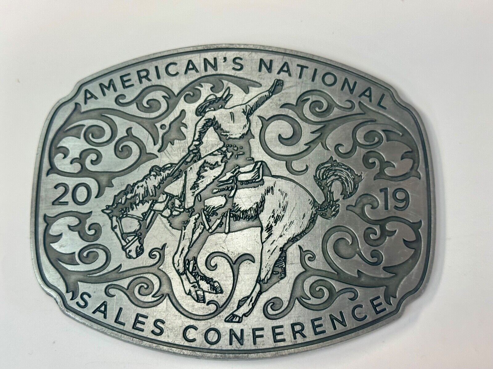 Americas National Sales Conference LARGE rodeo cowboy style belt buckle by SIMBA