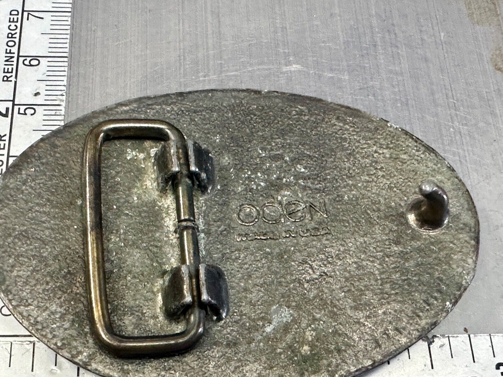ALAN Custom Name Vintage Western Oval belt buckle by Oden