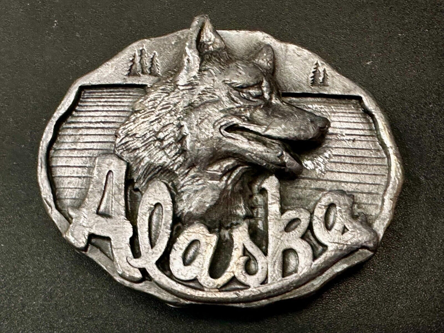 Alaskan Siberian Husky sled dog Commemorative 1987 Belt Buckle by J&H Sales