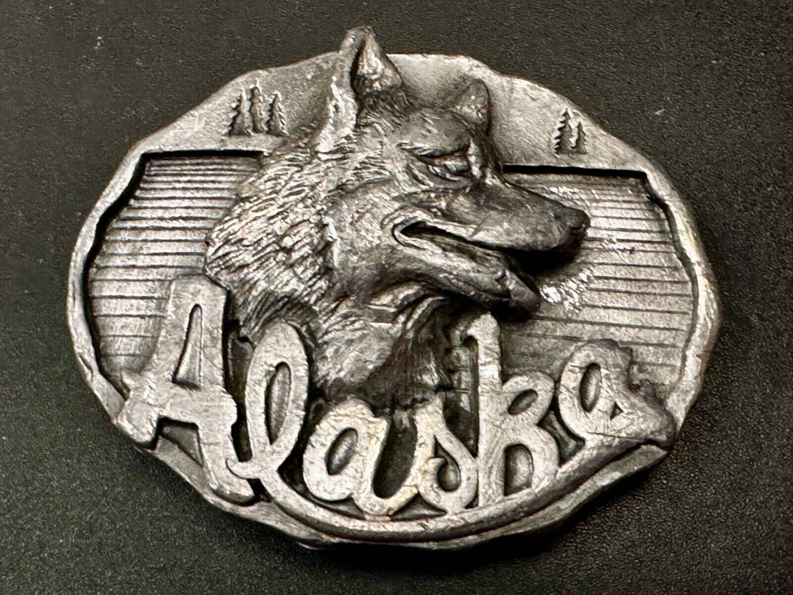 Alaskan Siberian Husky sled dog Commemorative 1987 Belt Buckle by J&H Sales