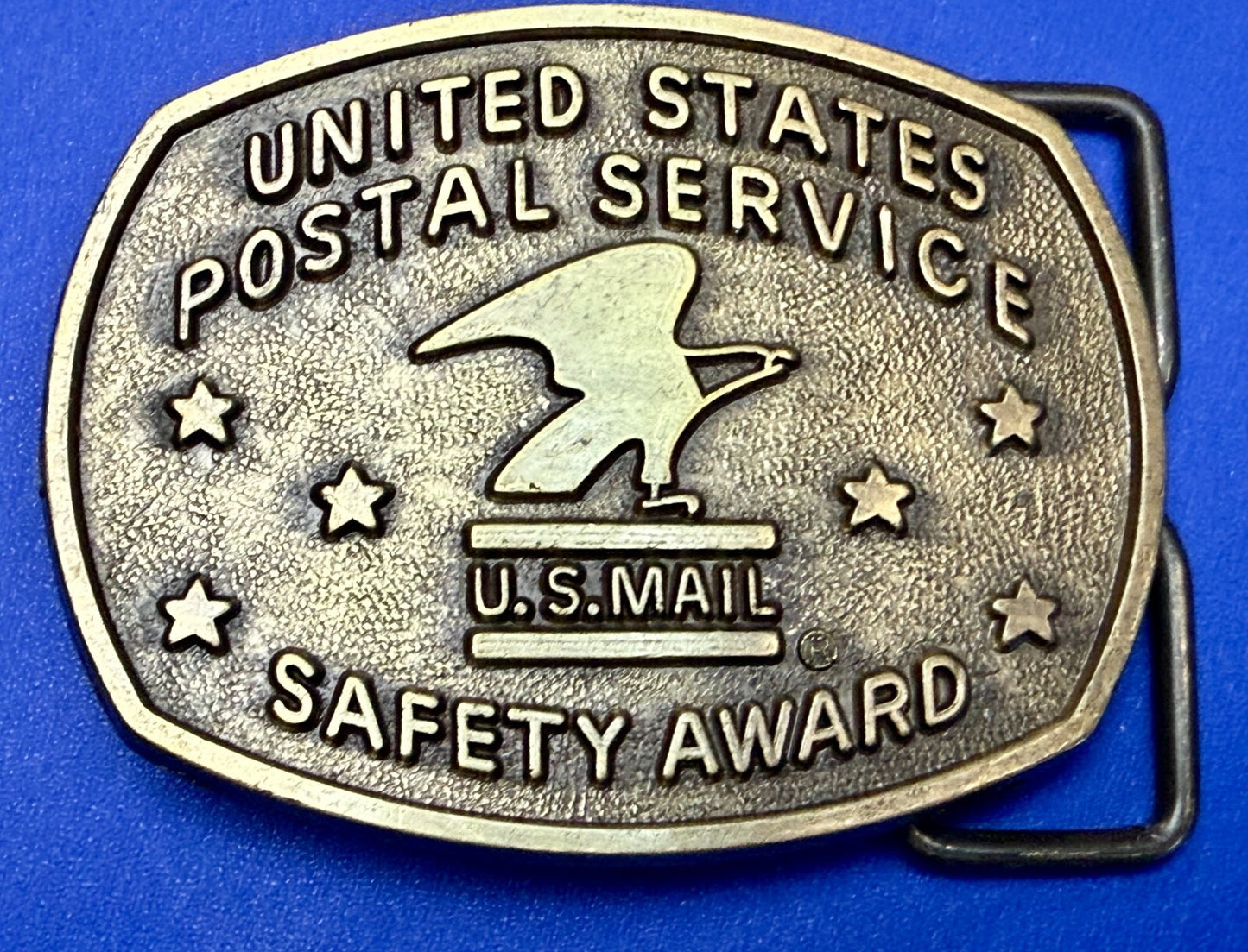 United States Postal Service Safety Award U.S Mail Commemorative RJ Belt Buckle