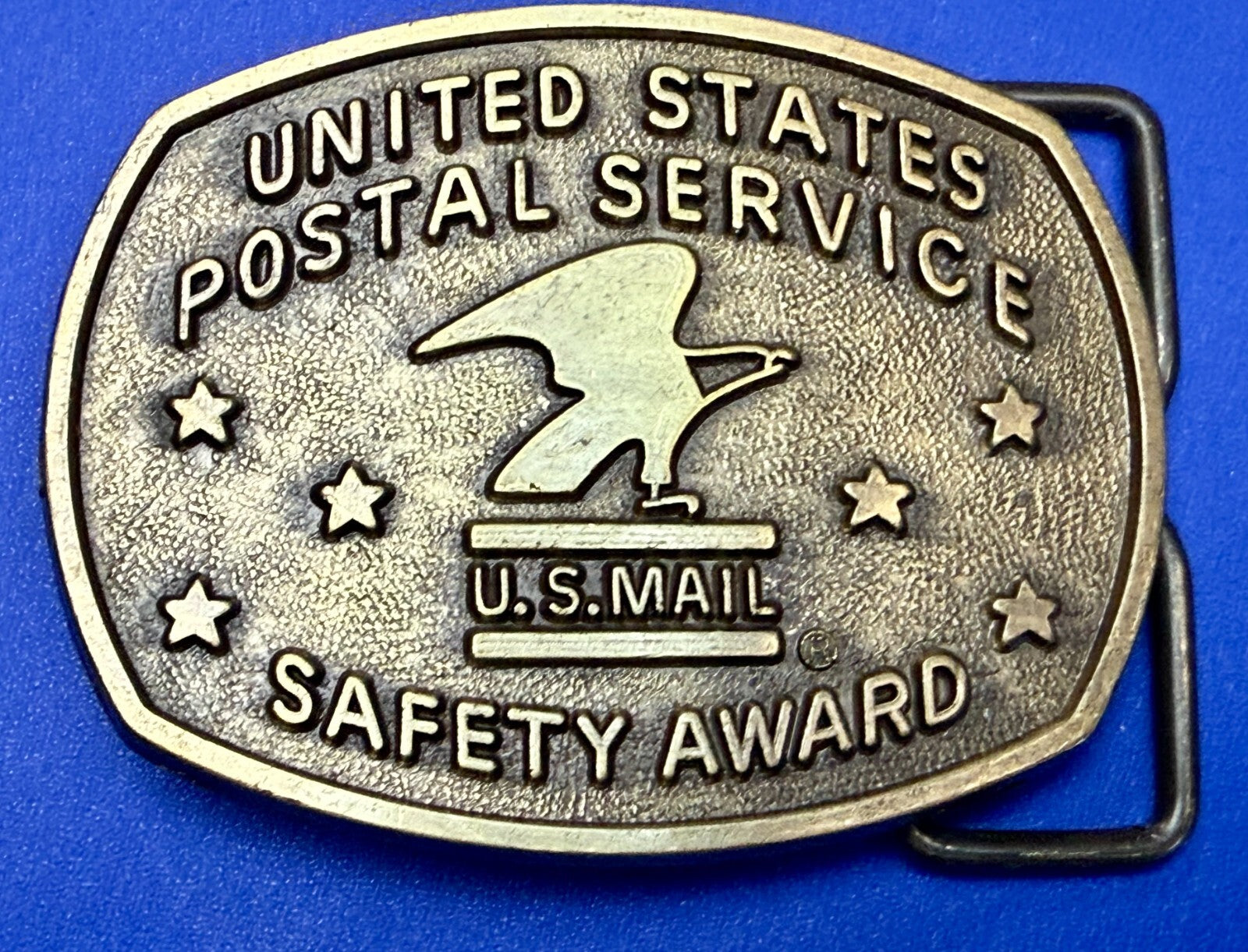 United States Postal Service Safety Award U.S Mail Commemorative RJ Belt Buckle