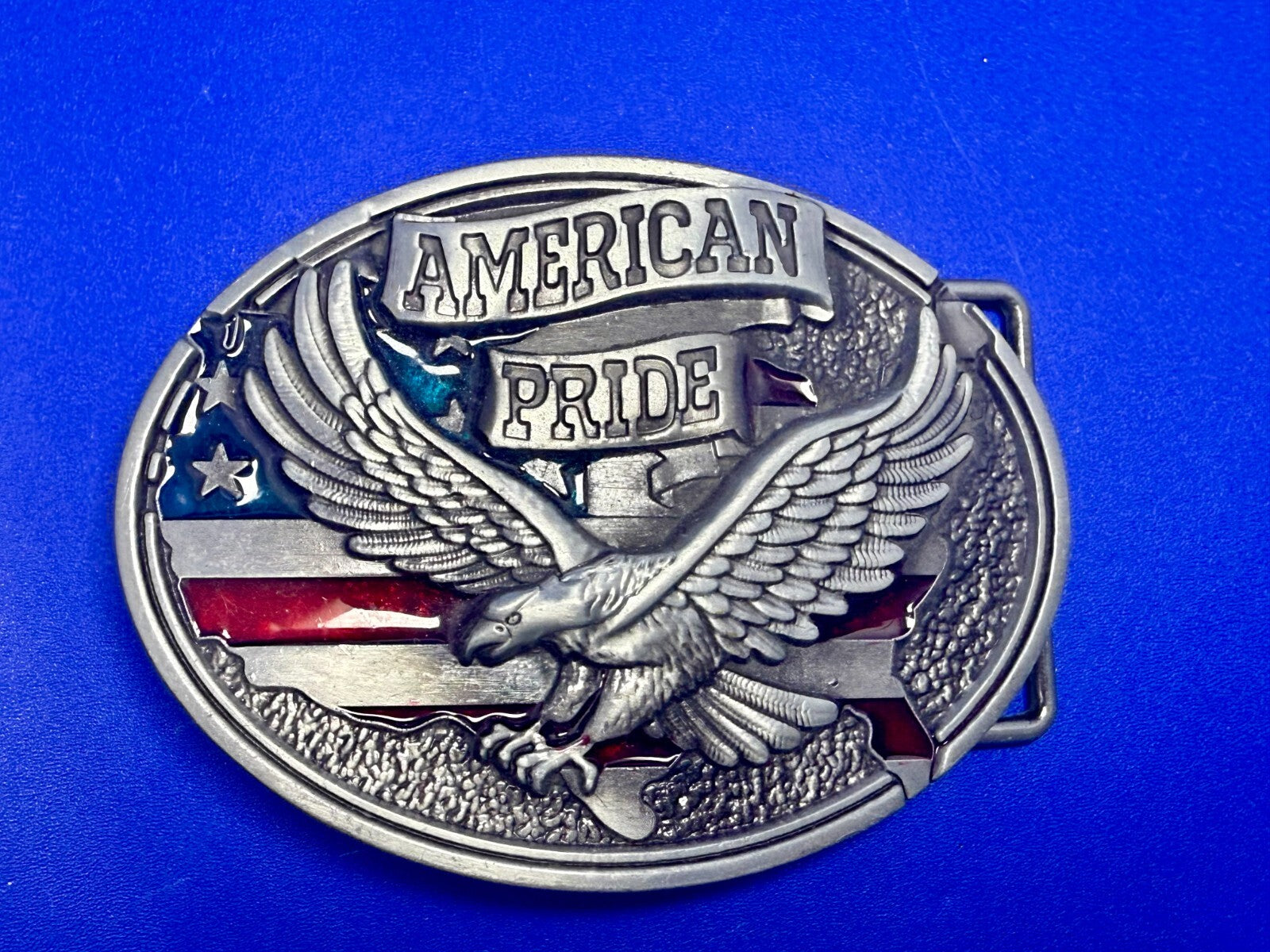 American Pride - Patriotic USA United States Flag and Eagle Belt Buckle