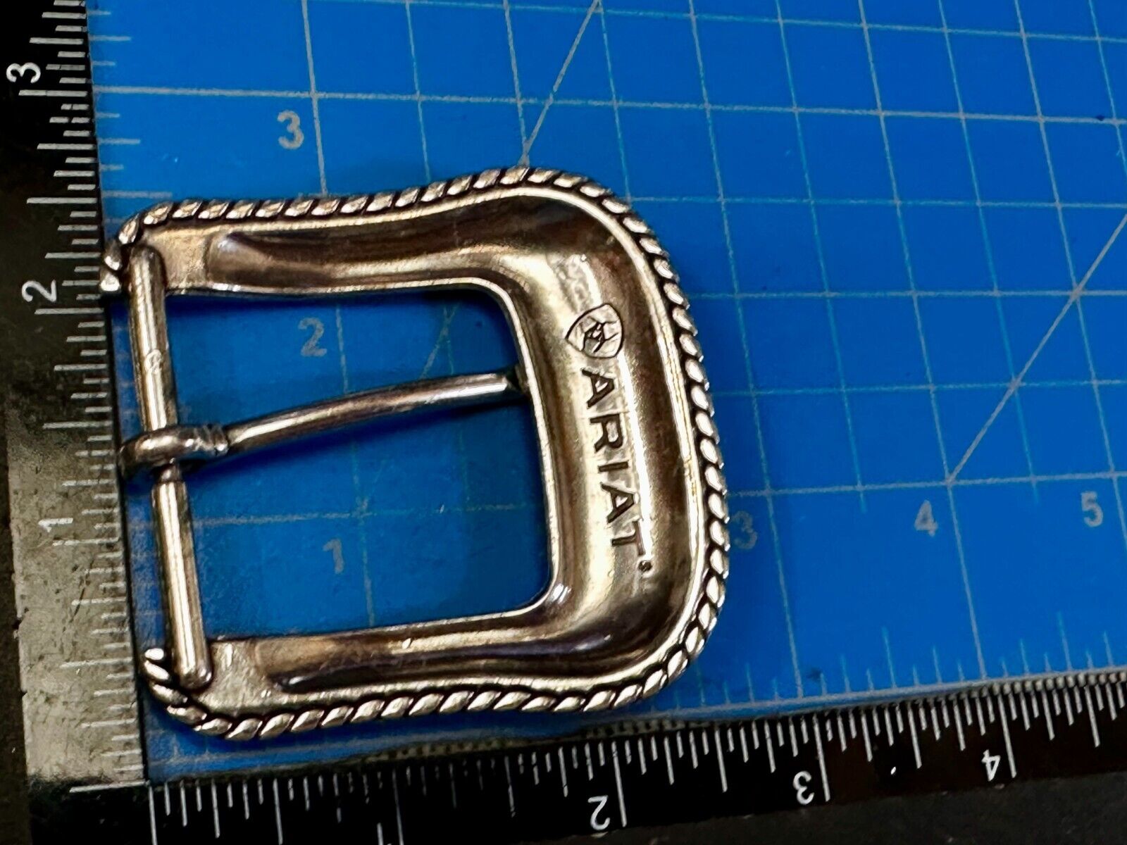 ARIAT Silver Belt Buckle A2108 Ranger Style Replacement Western Belt Buckle