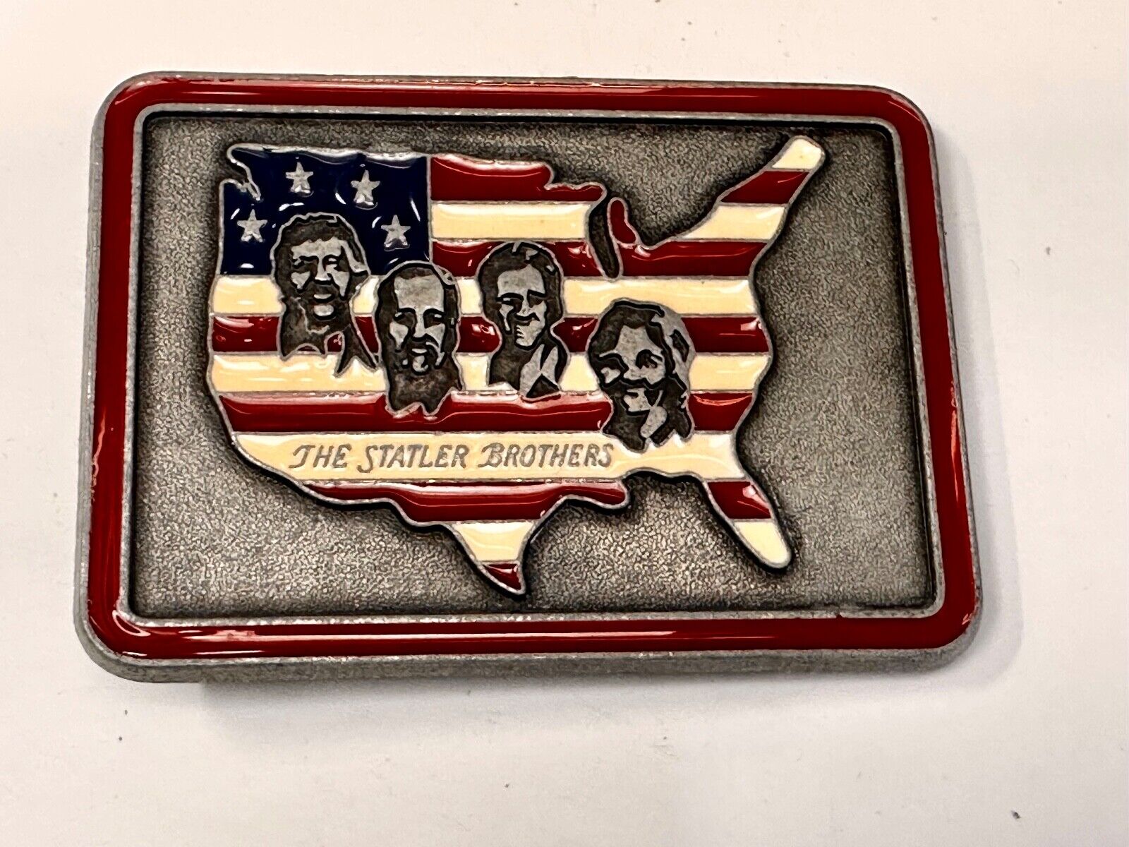 The Statler Brothers Band Country Music Band Record Promo Music Belt Buckle
