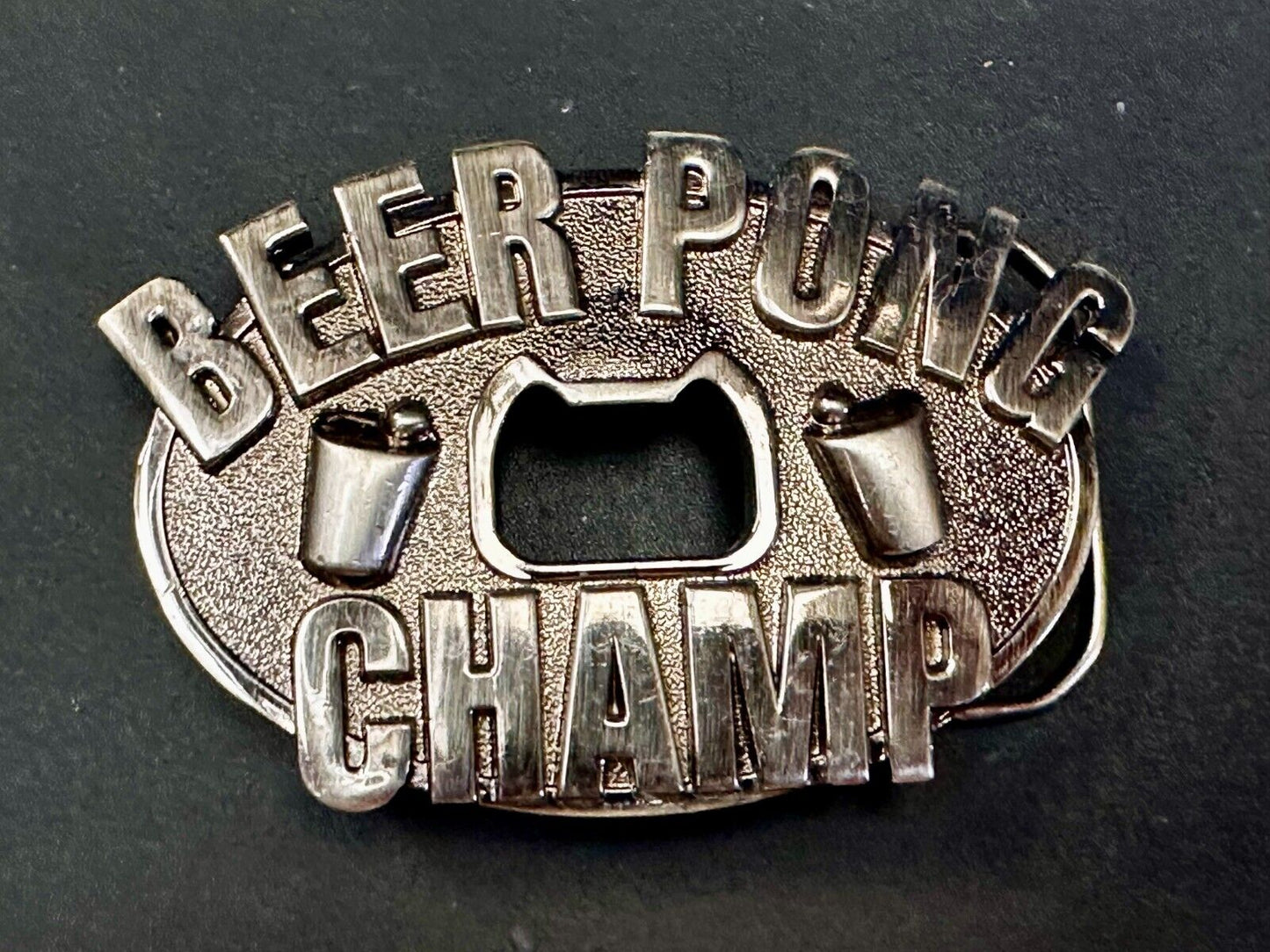 Beer Pong Champ Drunk Drinking Novelty Belt Buckle with Bottle Opener KALAN