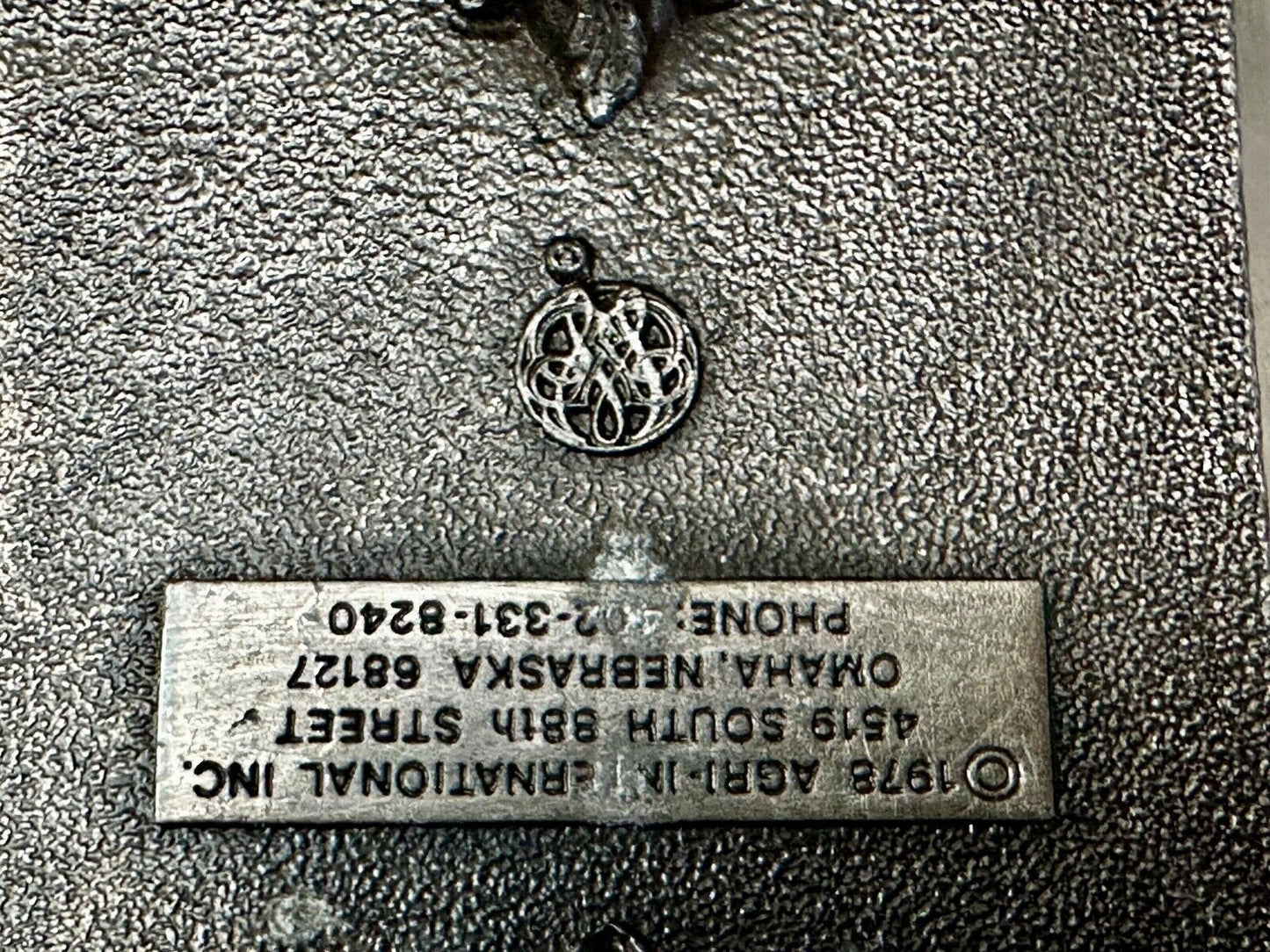 Agri International Inc Omaha NE A comma my to grow with Bergamot Belt Buckle