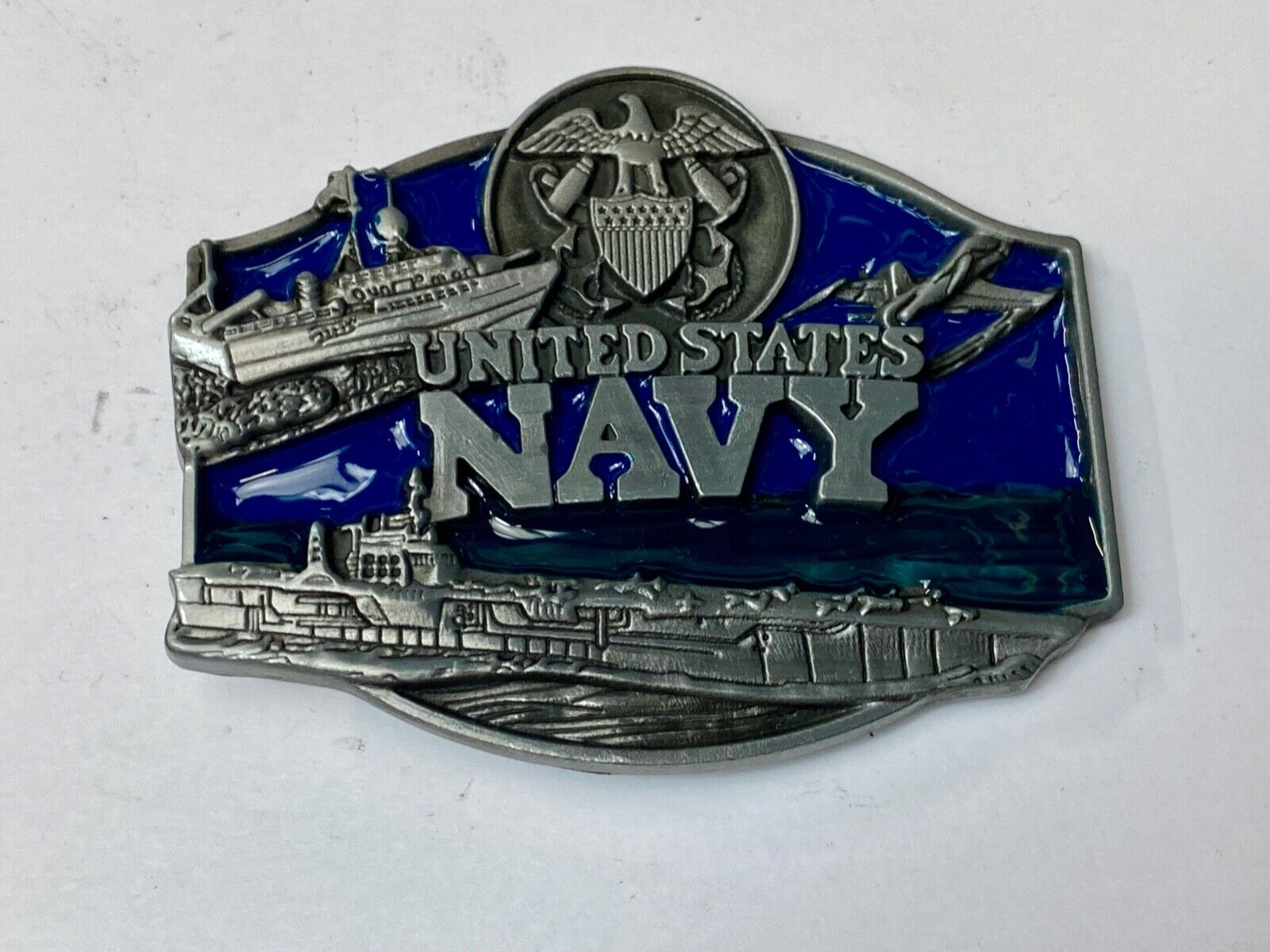 United States Navy American Battleship Anchor Raised belt buckle