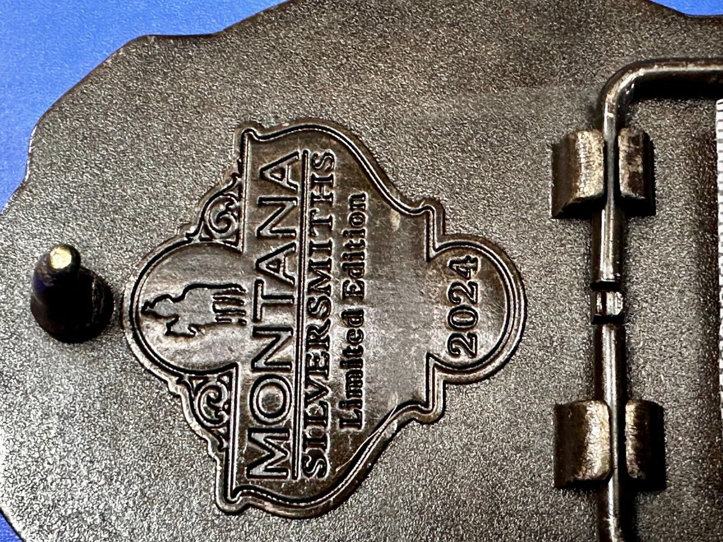 2024 Pendleton Whiskey Let'er Buck Rodeo Cowboy Montana Silversmiths Belt Buckle