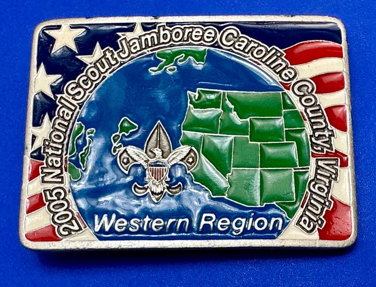 2005 BSA National Scout Jamboree Caroline County of Virginia Limited Belt Buckle