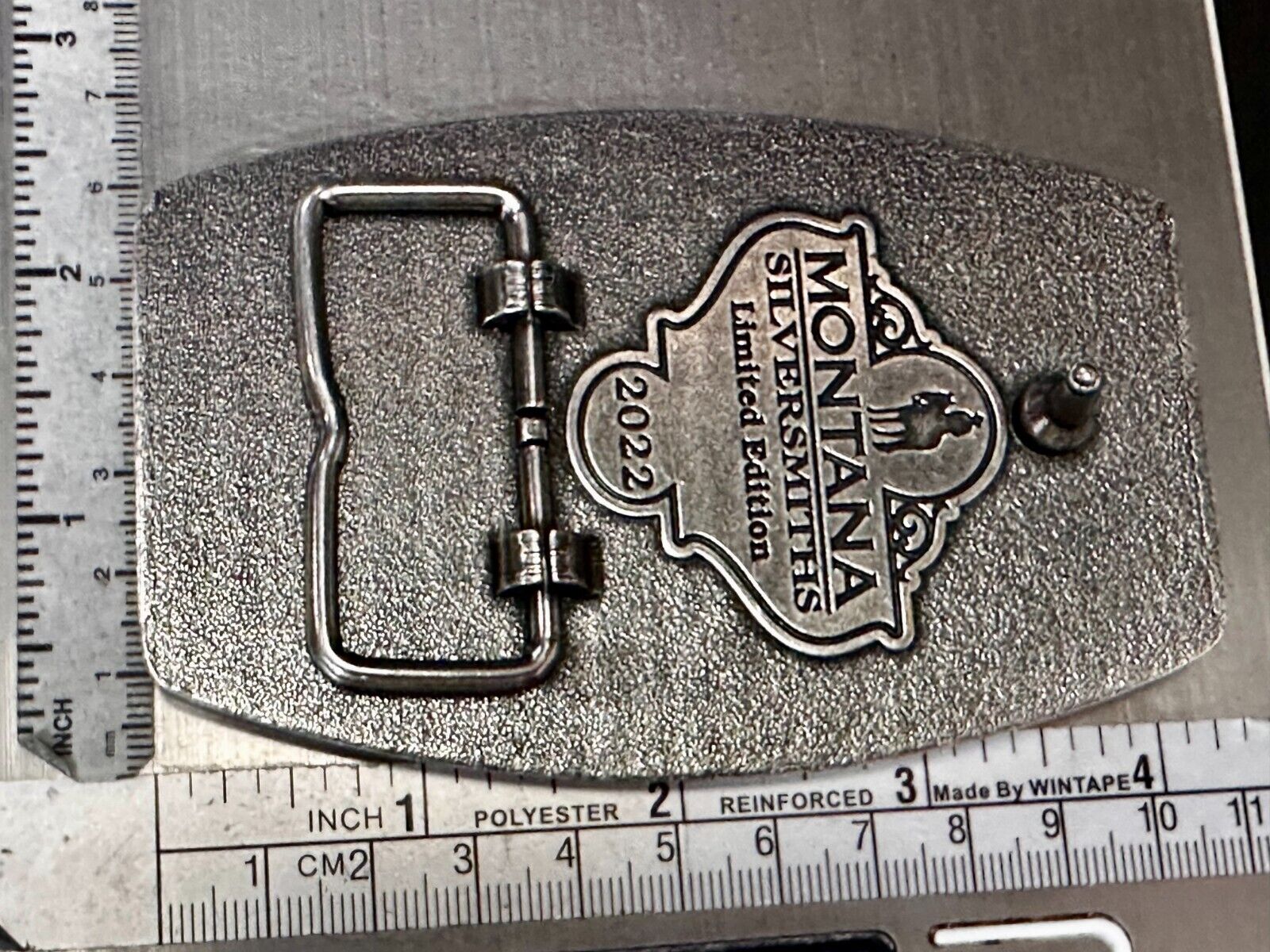 2022 Pendleton Whisky Let'er Buck Montana Silversmith Rodeo NOS Belt Buckle