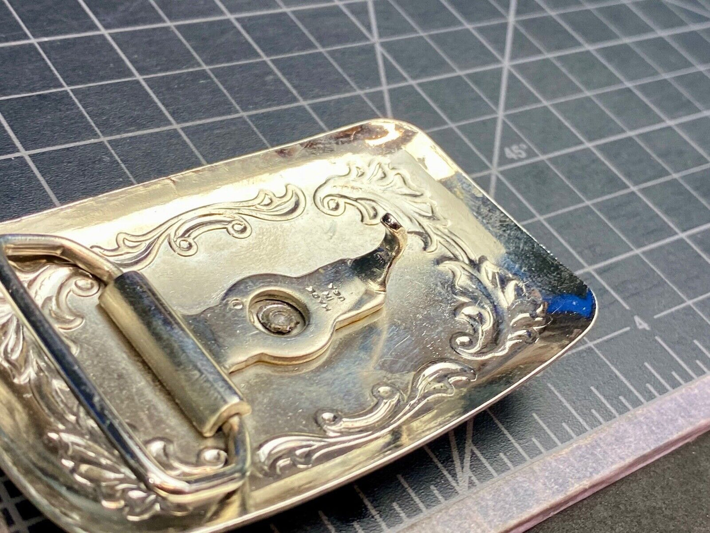 Usa made mixed metal western Rodeo Steer Texas longhorn belt buckle 